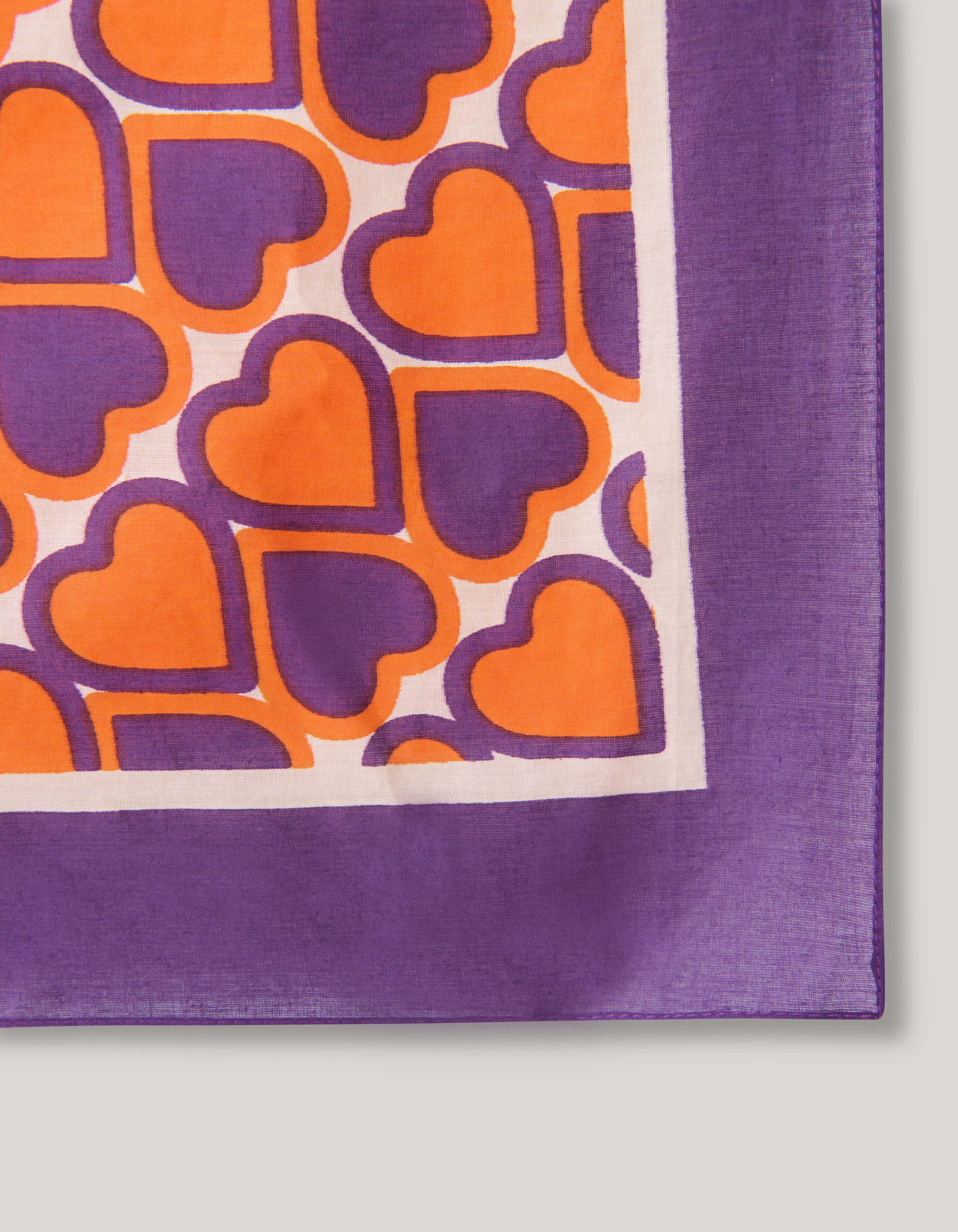 Heart Printed Bandana Paars SHOEBY ACCESSOIRES