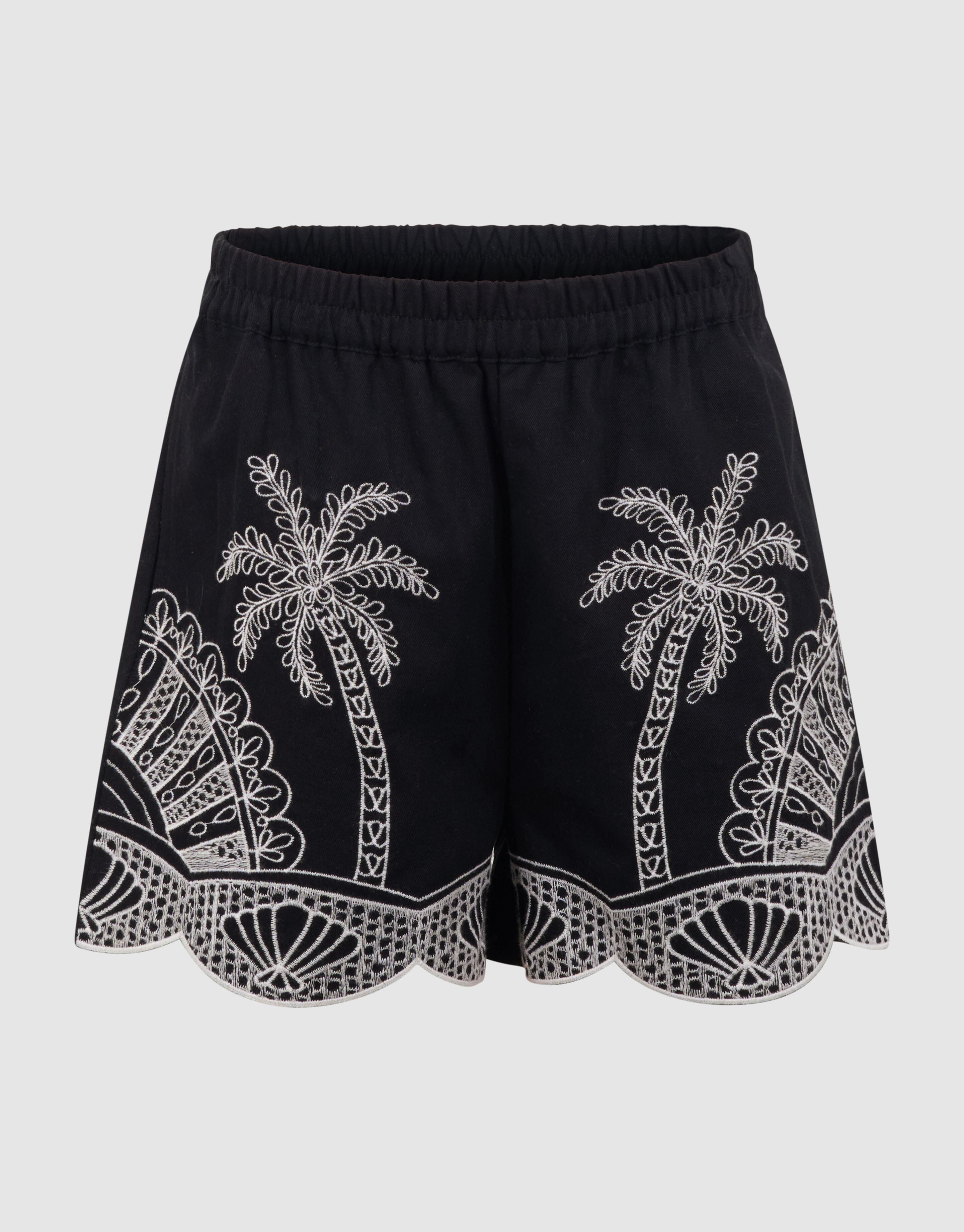 Palm Embroidery Short Zwart SHOEBY GIRLS