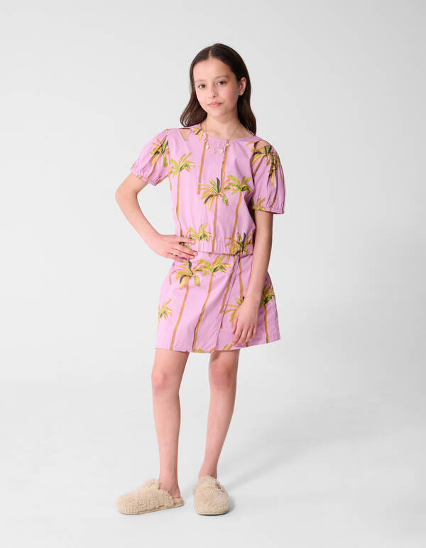 Palm Sequin Top Lichtpaars SHOEBY GIRLS