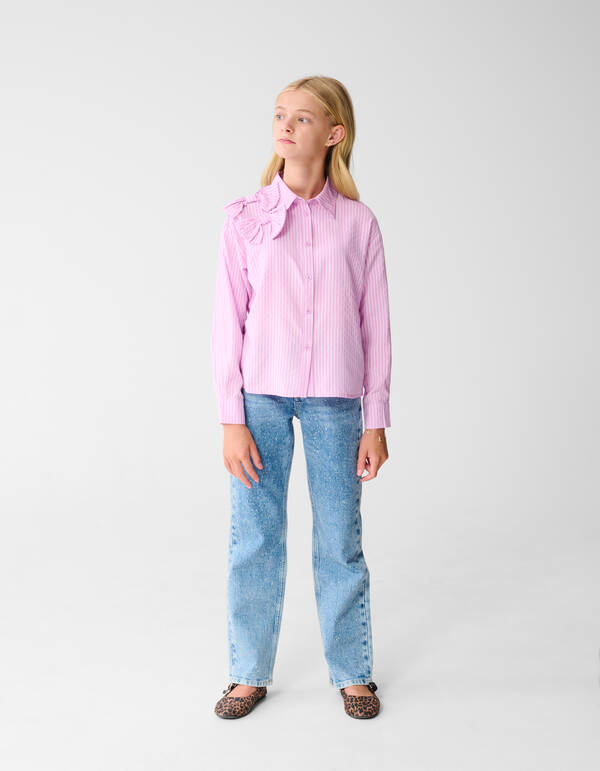 Strass Straight Fit Jeans Blauw SHOEBY GIRLS