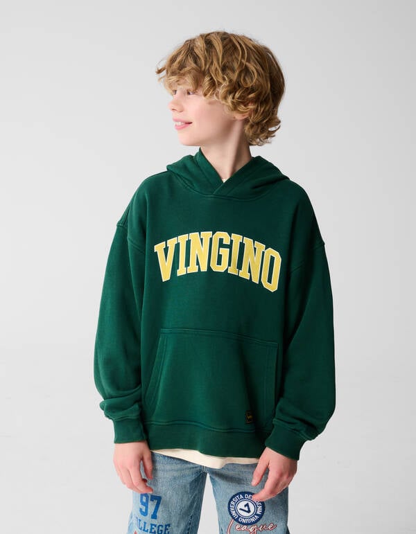 Hoodie Donkergroen SHOEBY BOYS