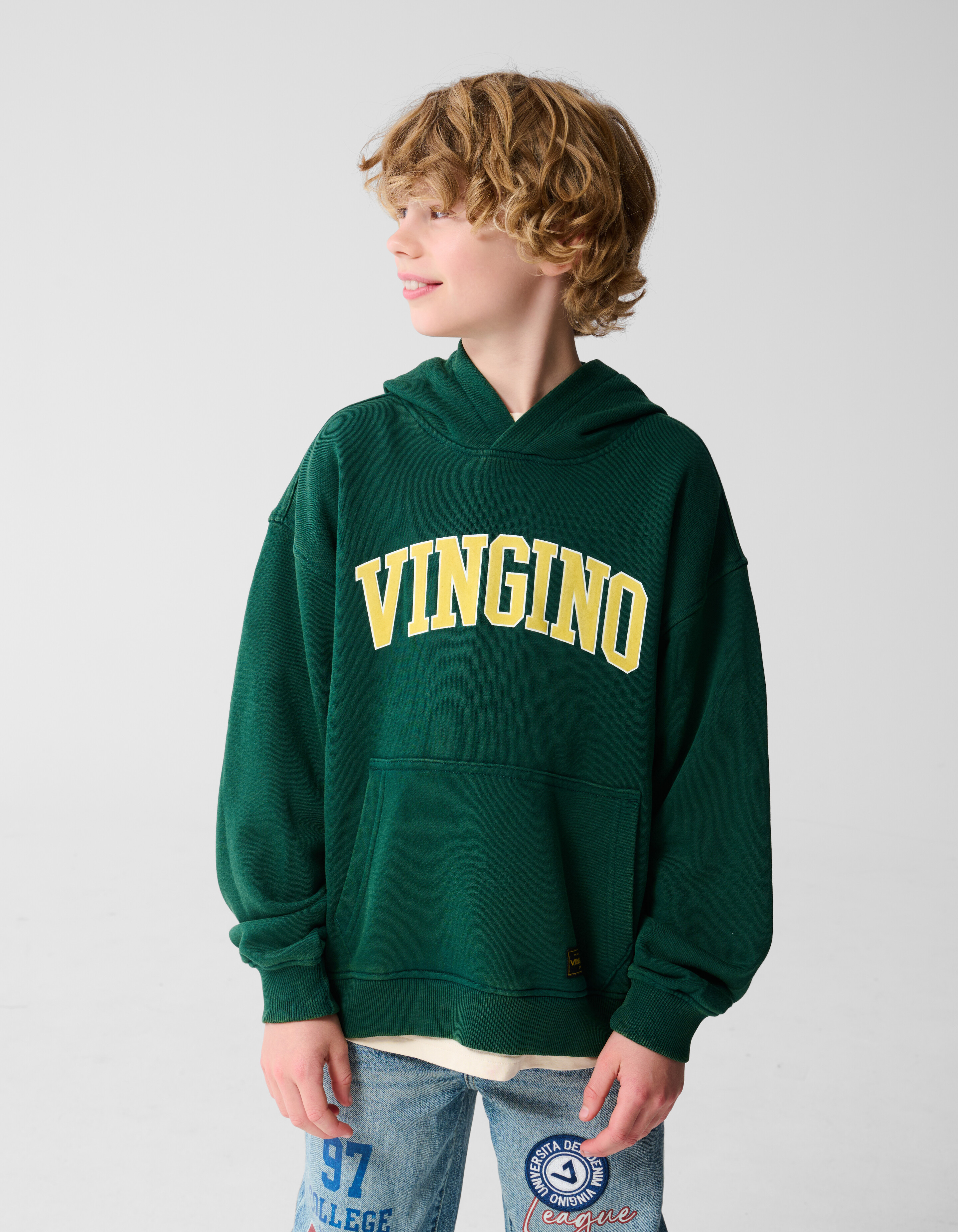 Hoodie Donkergroen SHOEBY BOYS