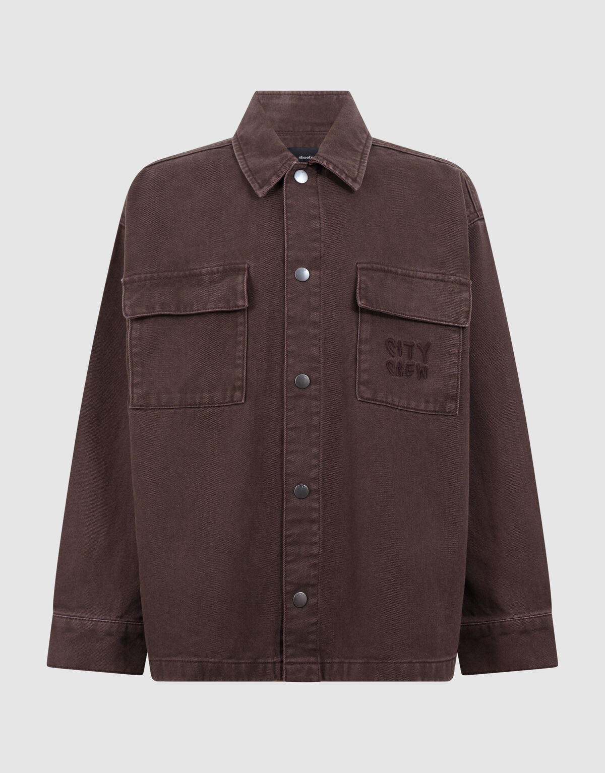 Oversized Denim Overshirt Donkerbruin SHOEBY BOYS