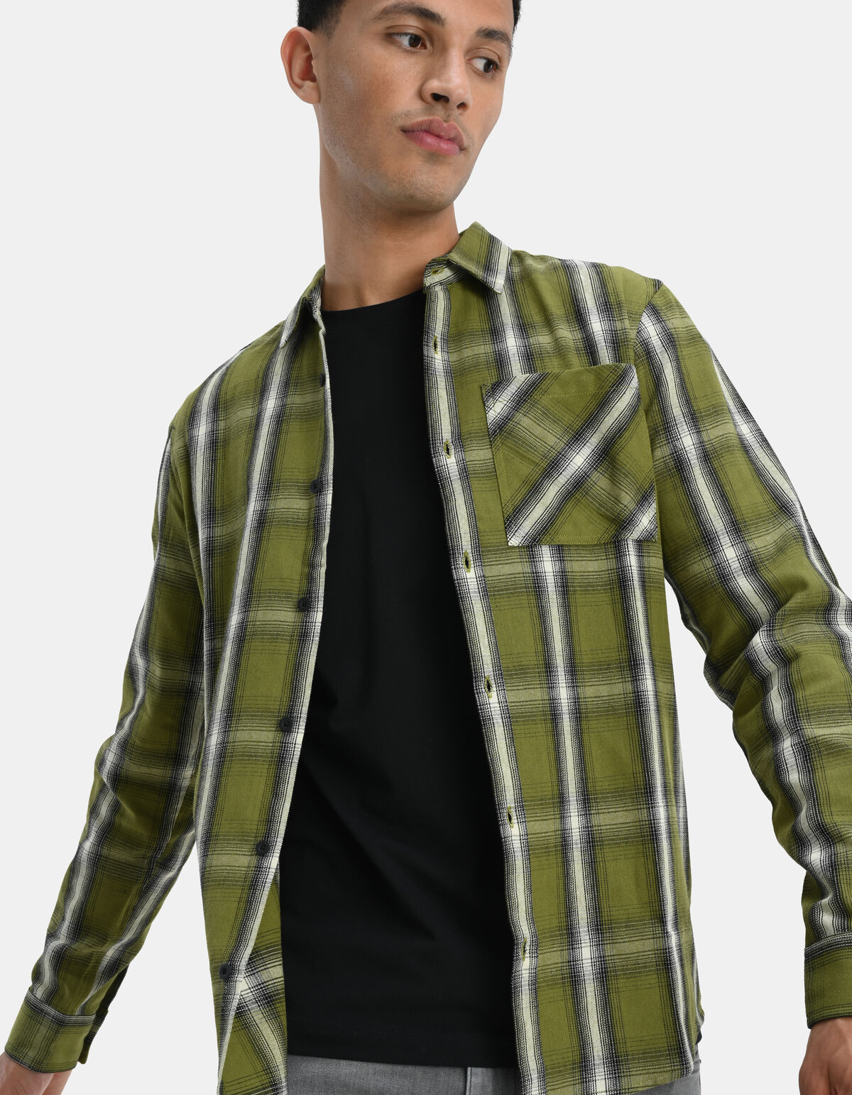 Green Check Overhemd SHOEBY MEN