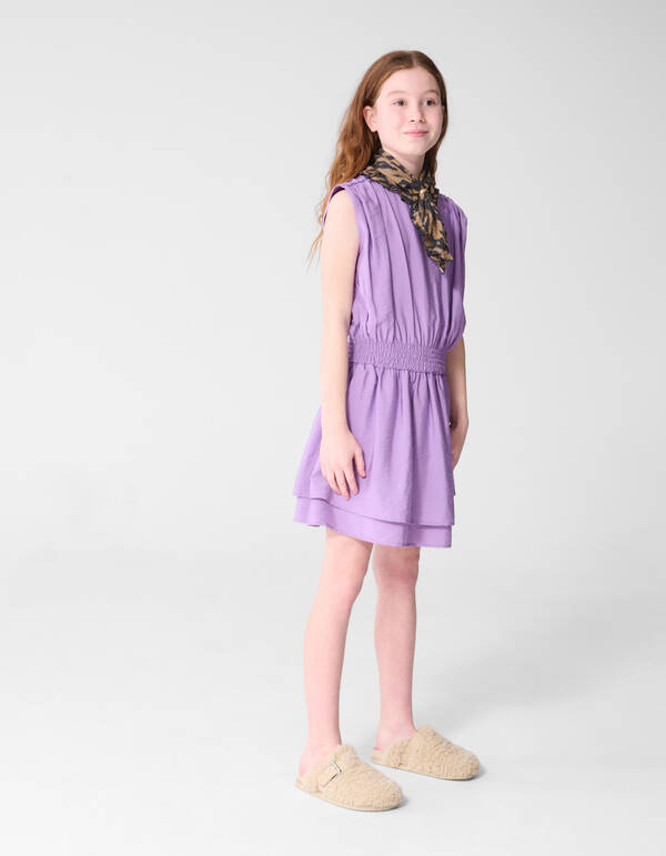 Smock Mini Jurk Paars SHOEBY GIRLS