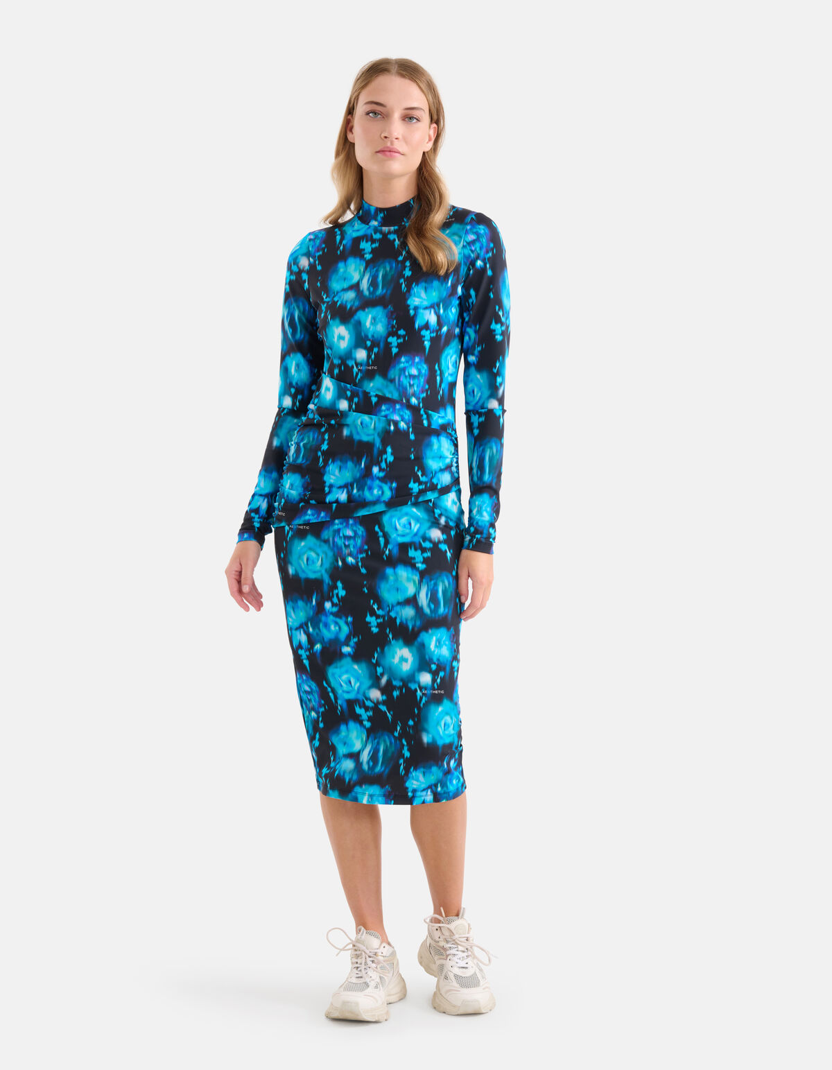 Printed Travel Jurk Blauw SHOEBY WOMEN