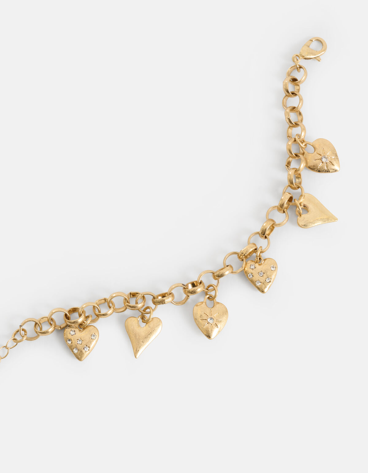 Multi Heart Armband Goud SHOEBY ACCESSOIRES