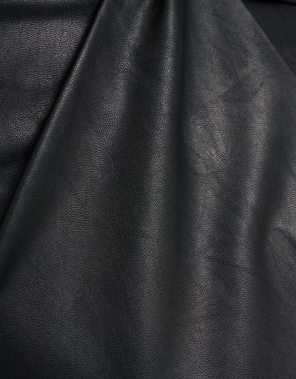 Vegan Leren Midi Rok Zwart By Mieke SHOEBY WOMEN