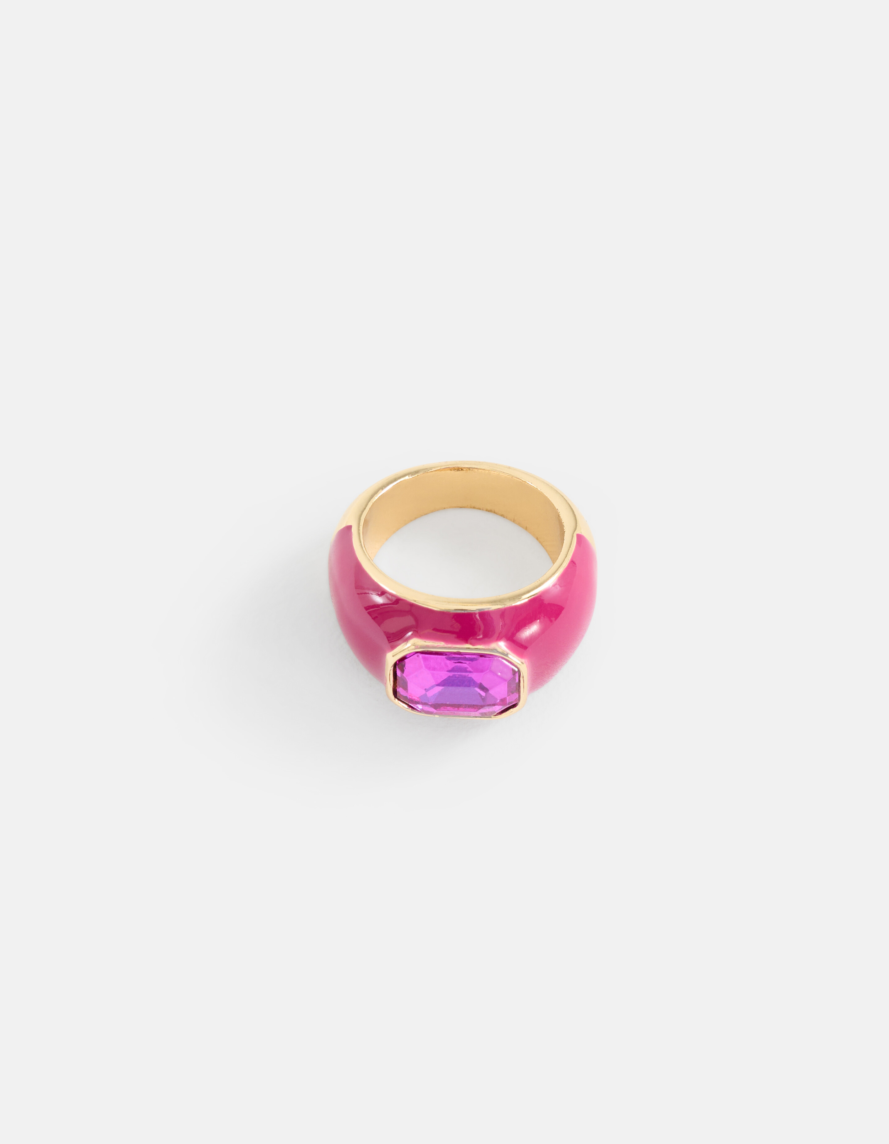Gekleurde Steen Ring Roze SHOEBY ACCESSOIRES