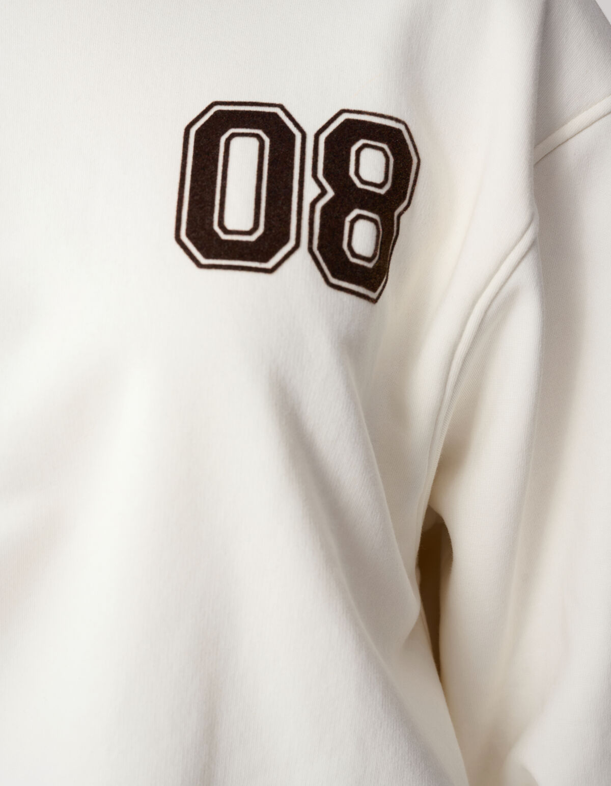 Varsity Cord Sweater Gebroken Wit SHOEBY WOMEN