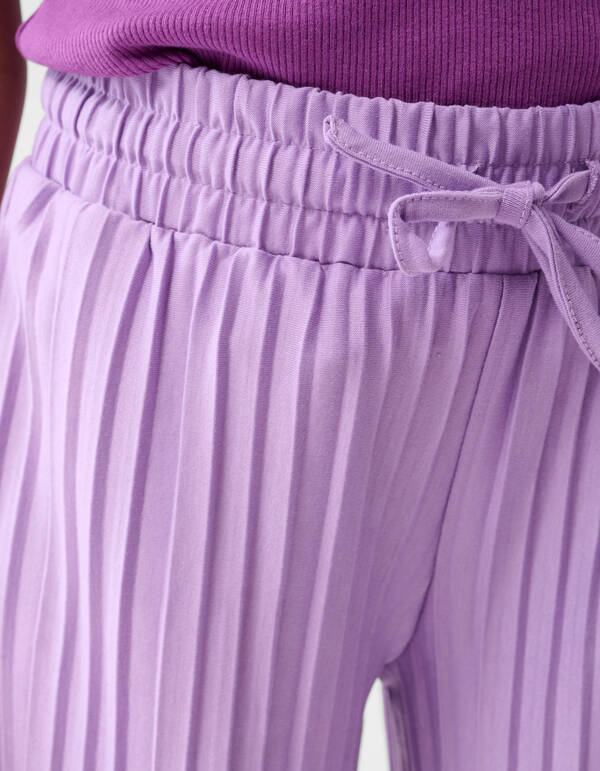 Pliss&eacute; Broek Lichtpaars SHOEBY GIRLS