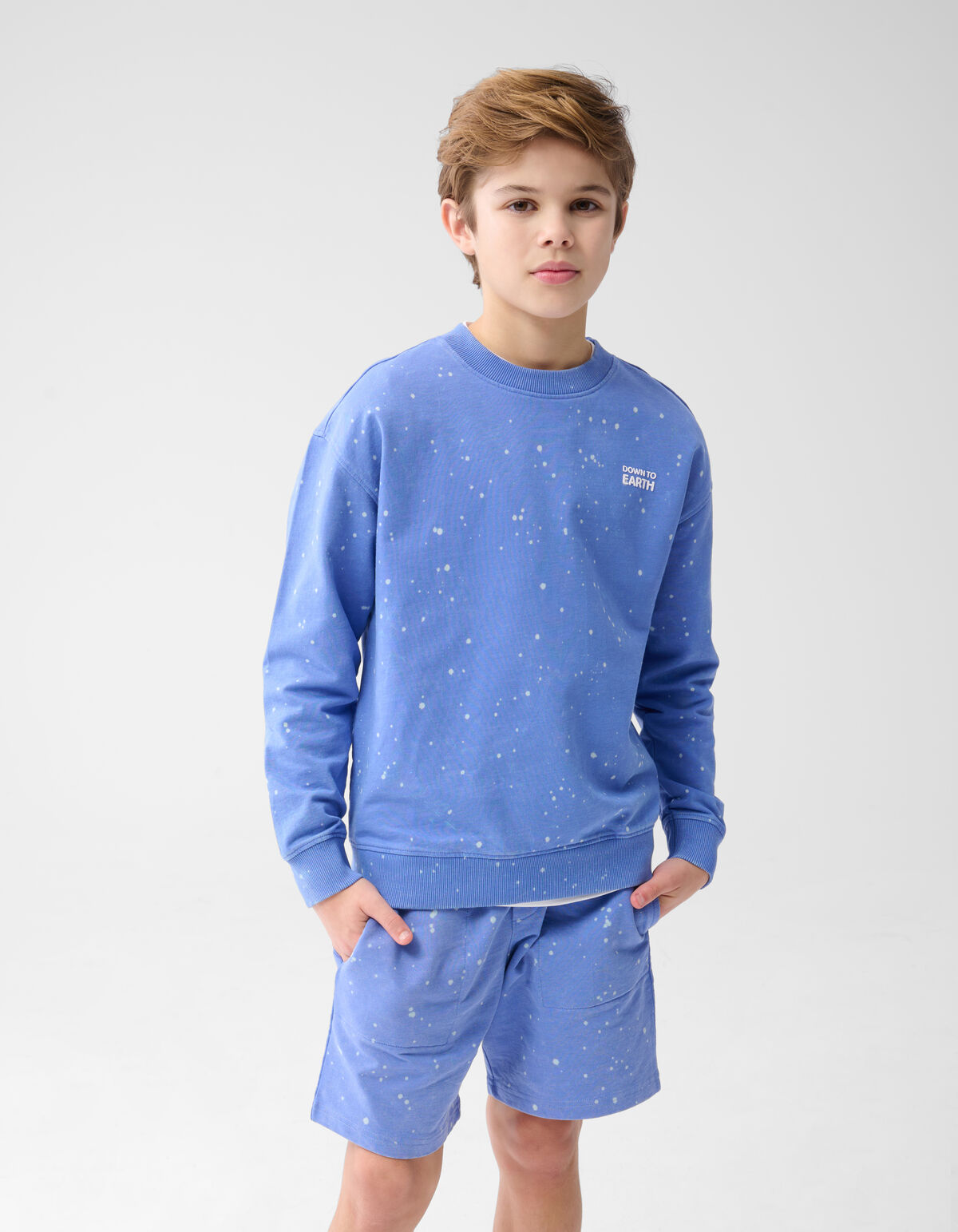 Dye Sweater Lichtpaars SHOEBY BOYS