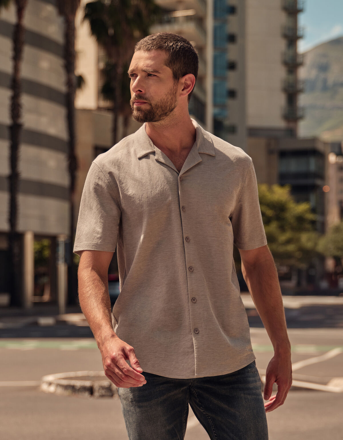 Pique Shirt Donkergroen SHOEBY MEN