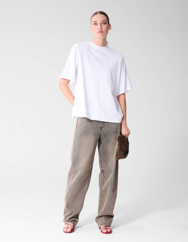 Sculpted Barrel Fit Jeans Grijs SHOEBY WOMEN