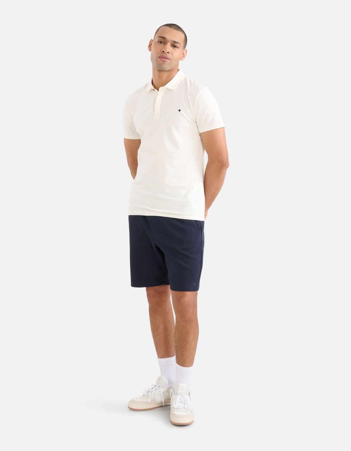 Pique Logo Short Donkerblauw SHOEBY MEN
