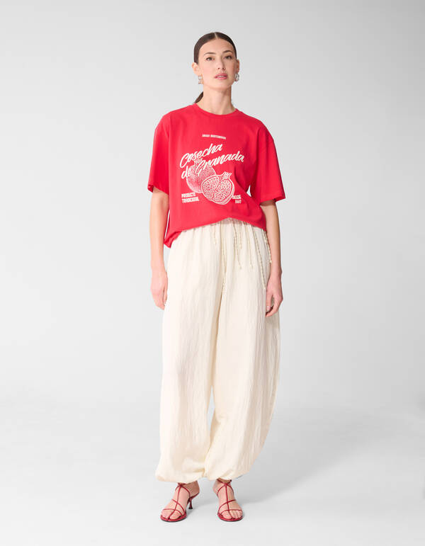 Granada Artwork T-shirt Rood SHOEBY WOMEN
