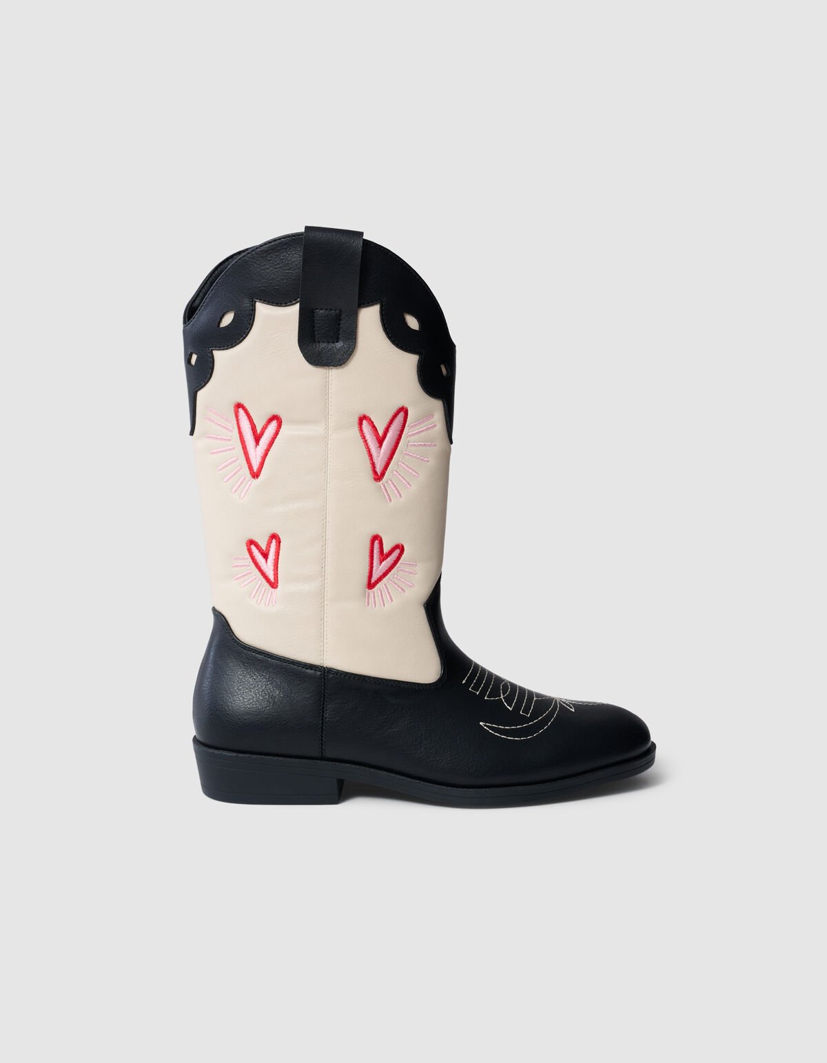 Western Heart Laarzen Zwart/Wit SHOEBY SHOES