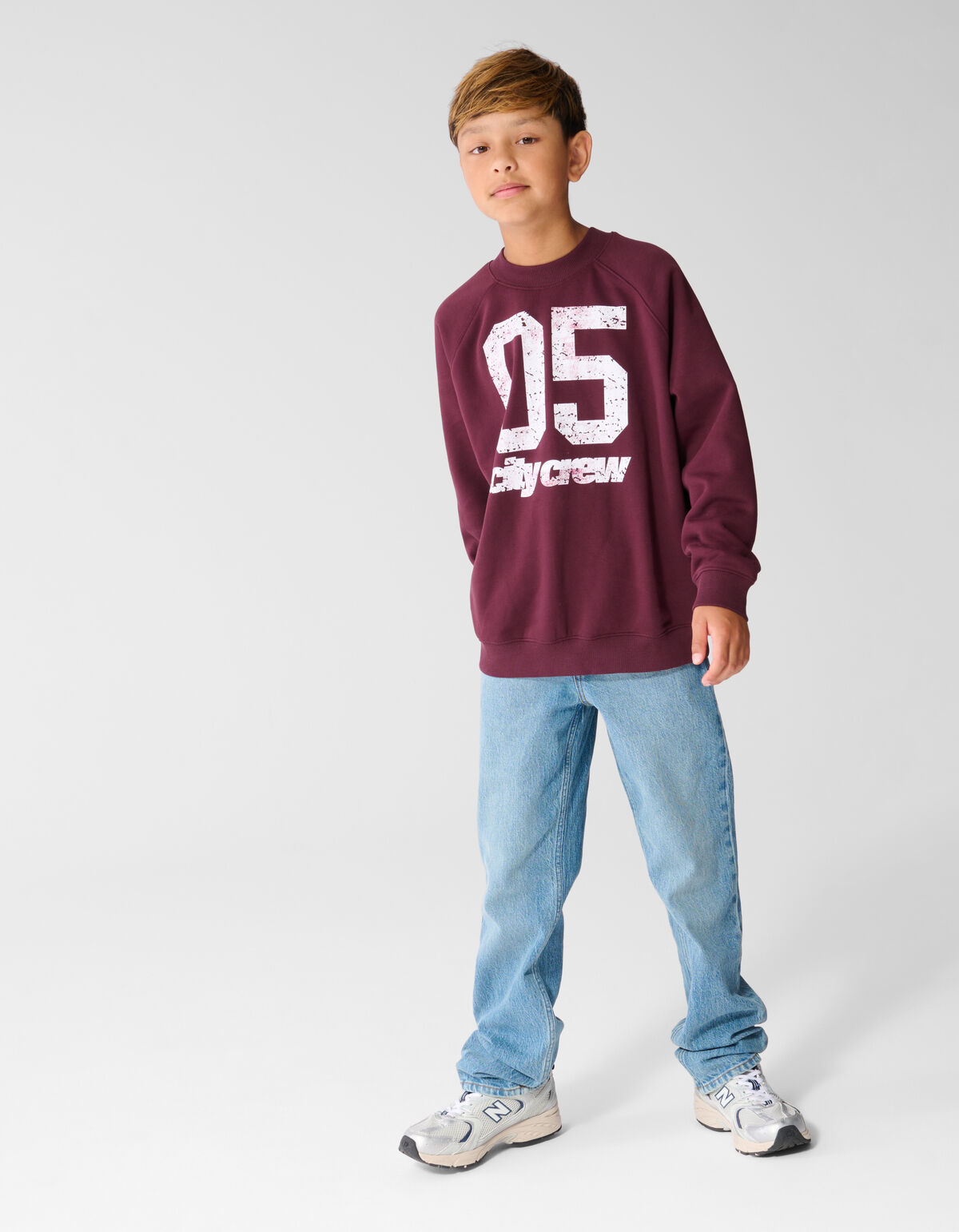 City Crew Sweater Donkerrood SHOEBY BOYS