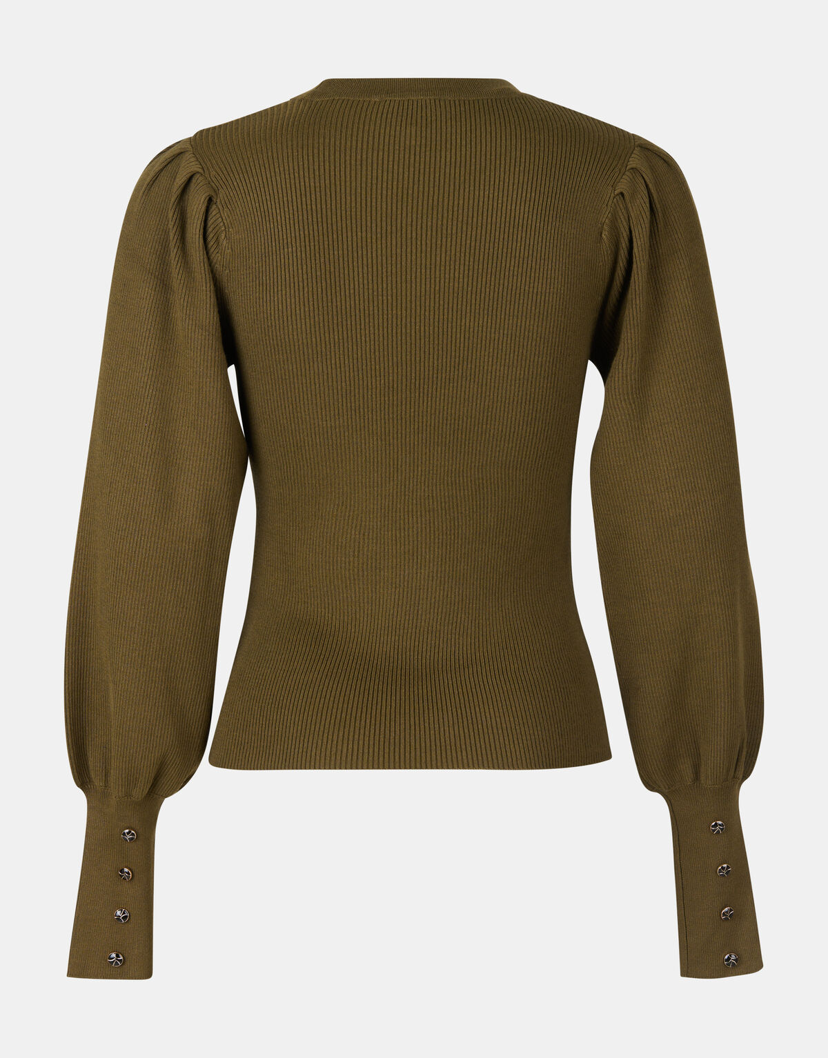 Rib Trui Donkergroen SHOEBY WOMEN