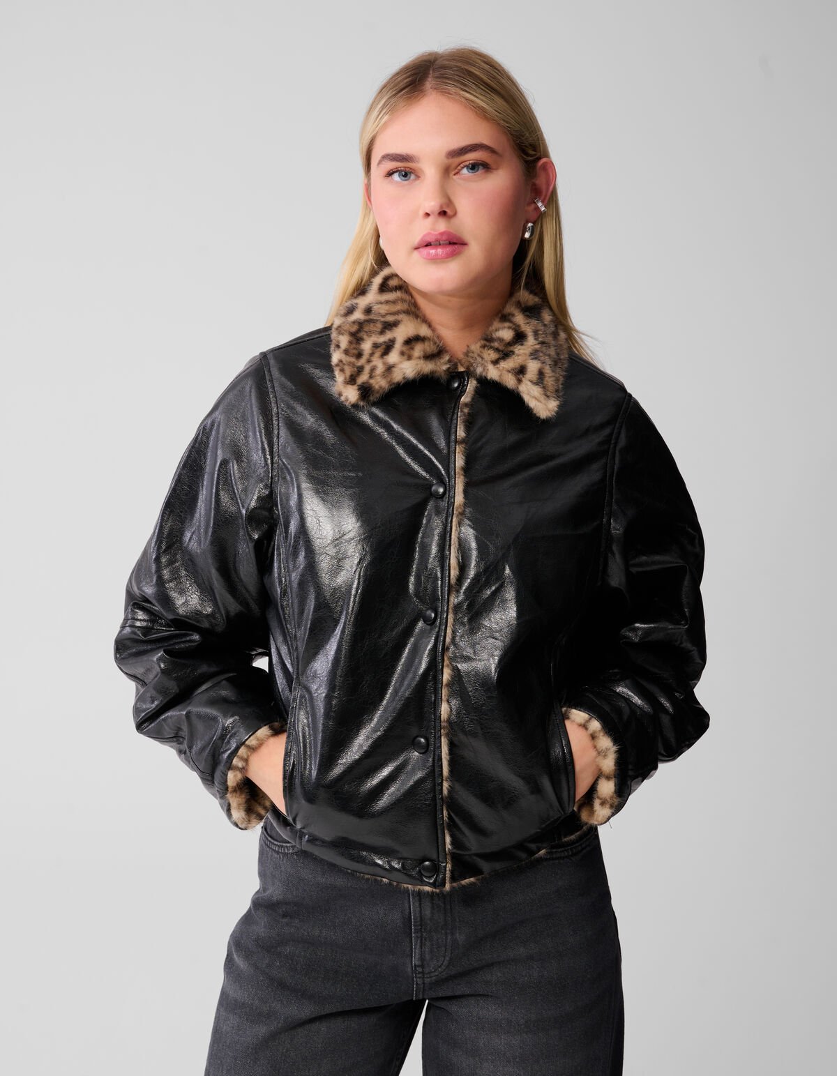 Reversible Jaguar Jack Bruin/Zwart SHOEBY WOMEN