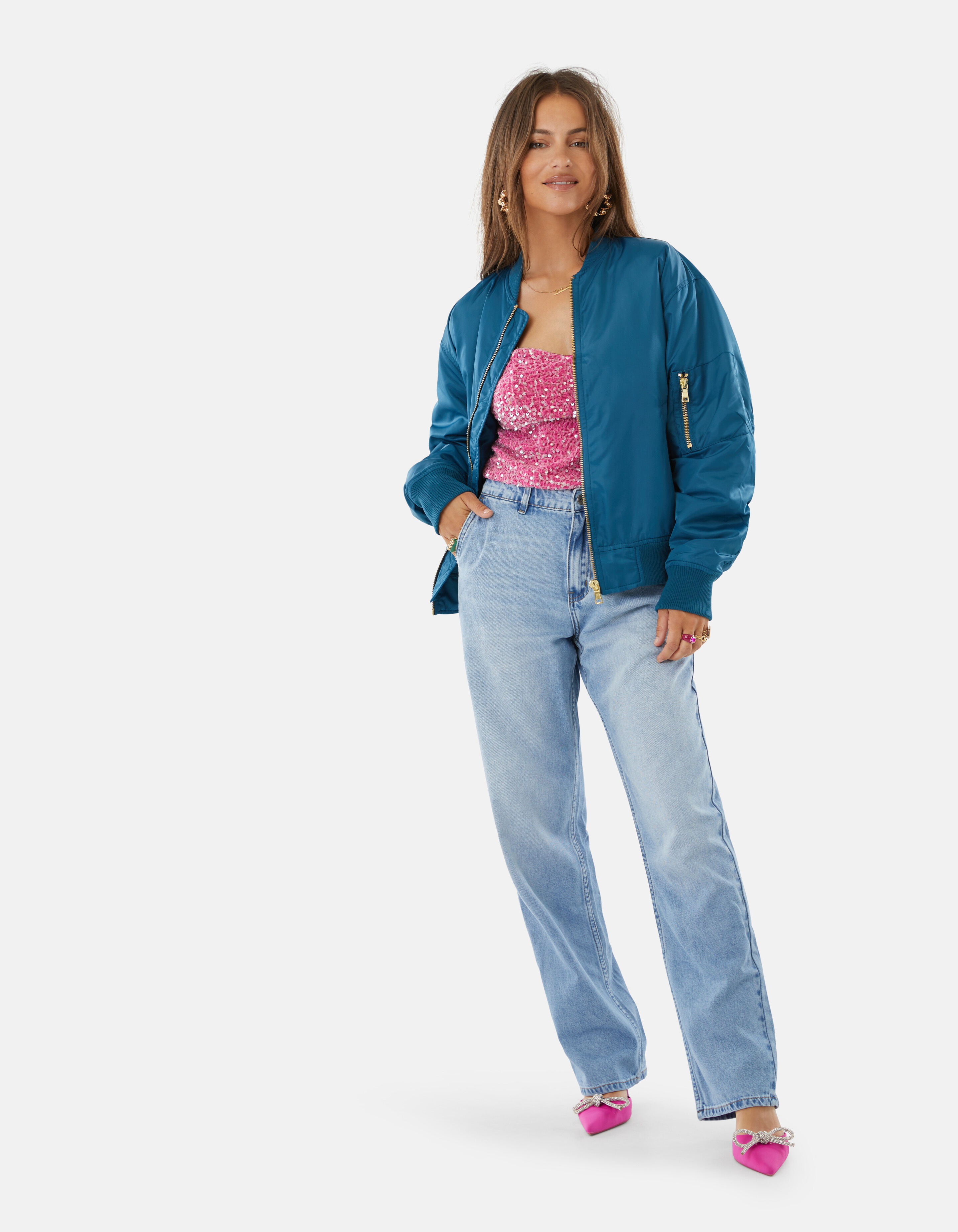 Artwork Bomber Blauw By Lizzy SHOEBY WOMEN