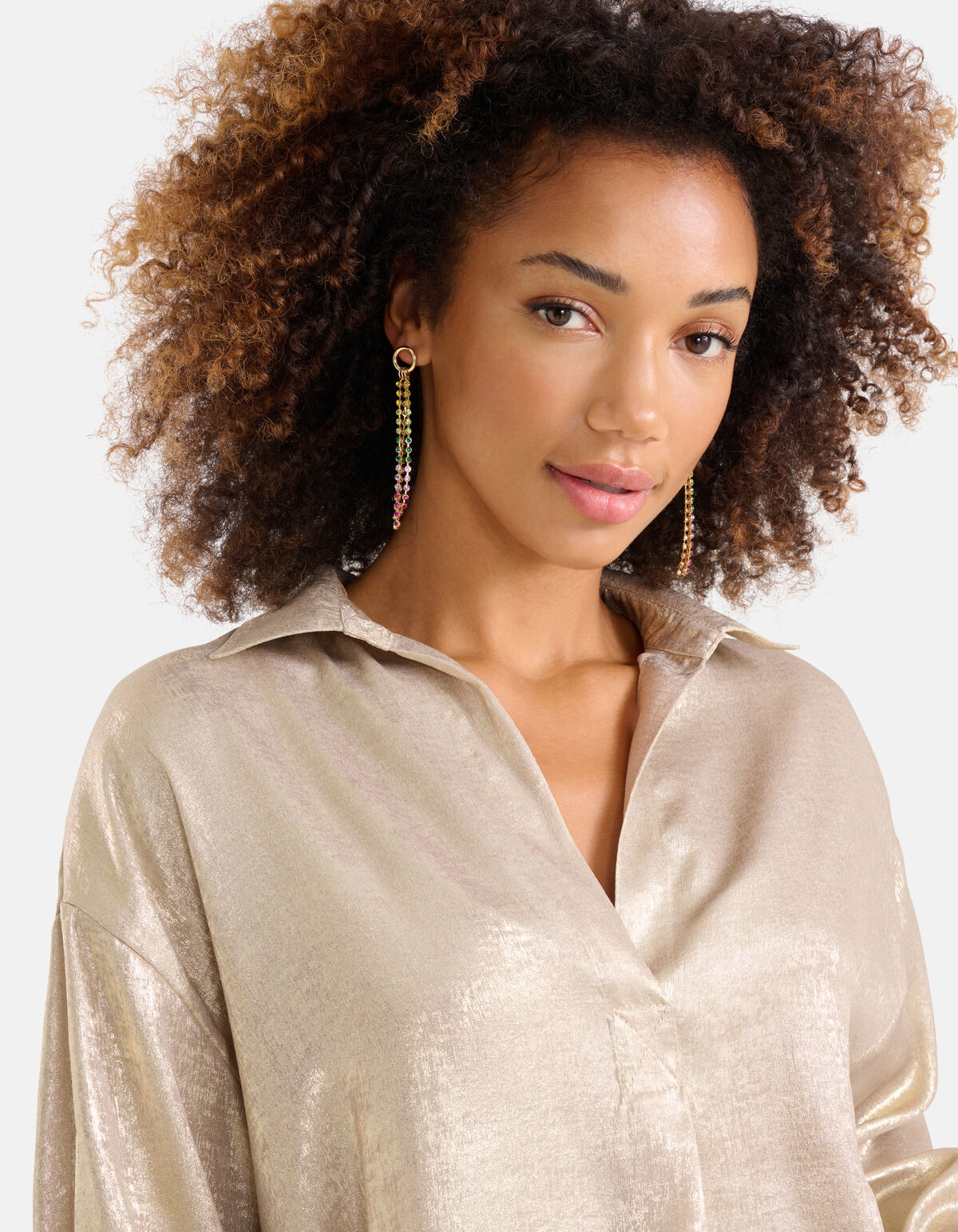 Multi Strass Oorbellen Goud SHOEBY ACCESSOIRES