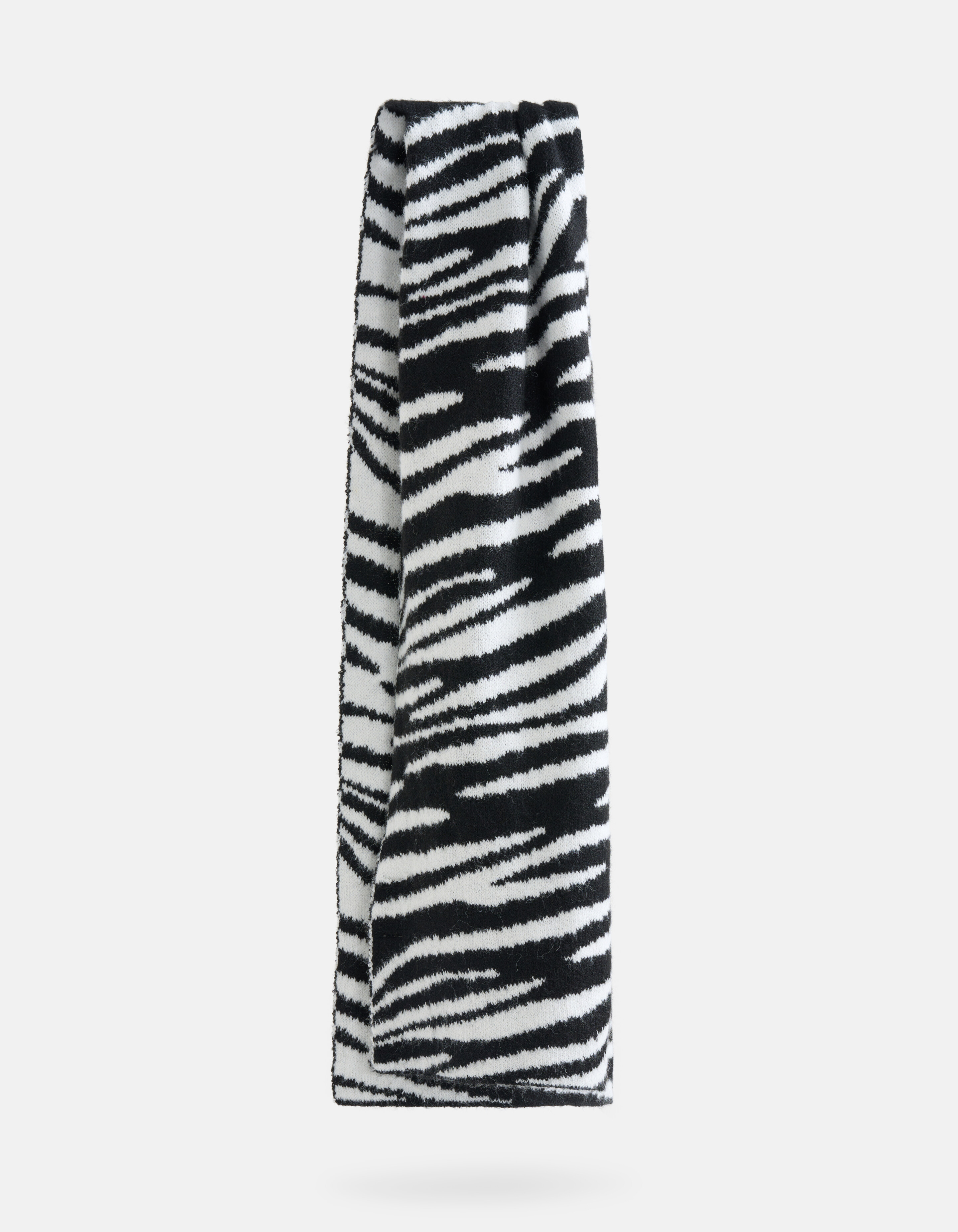 Zebraprint Sjaal Zwart/Wit SHOEBY ACCESSOIRES
