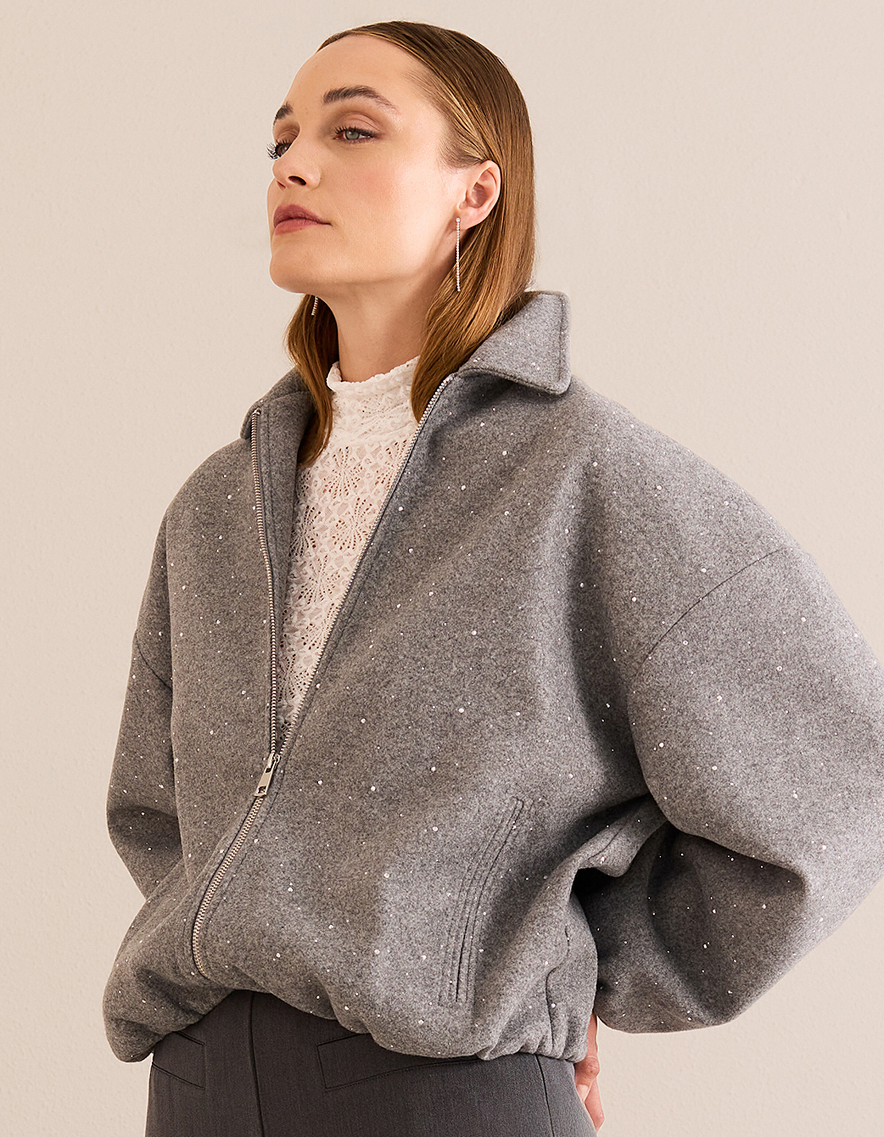 Kanten Top Gebroken Wit By Mieke SHOEBY WOMEN