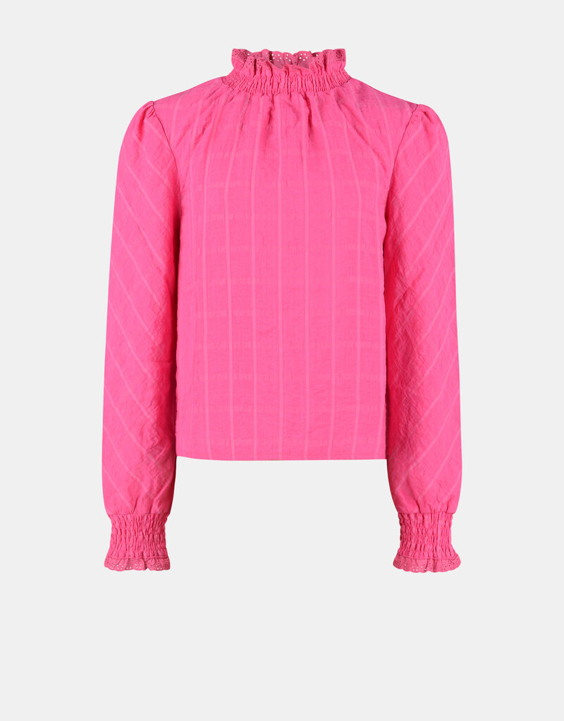 Crinkle Check Top