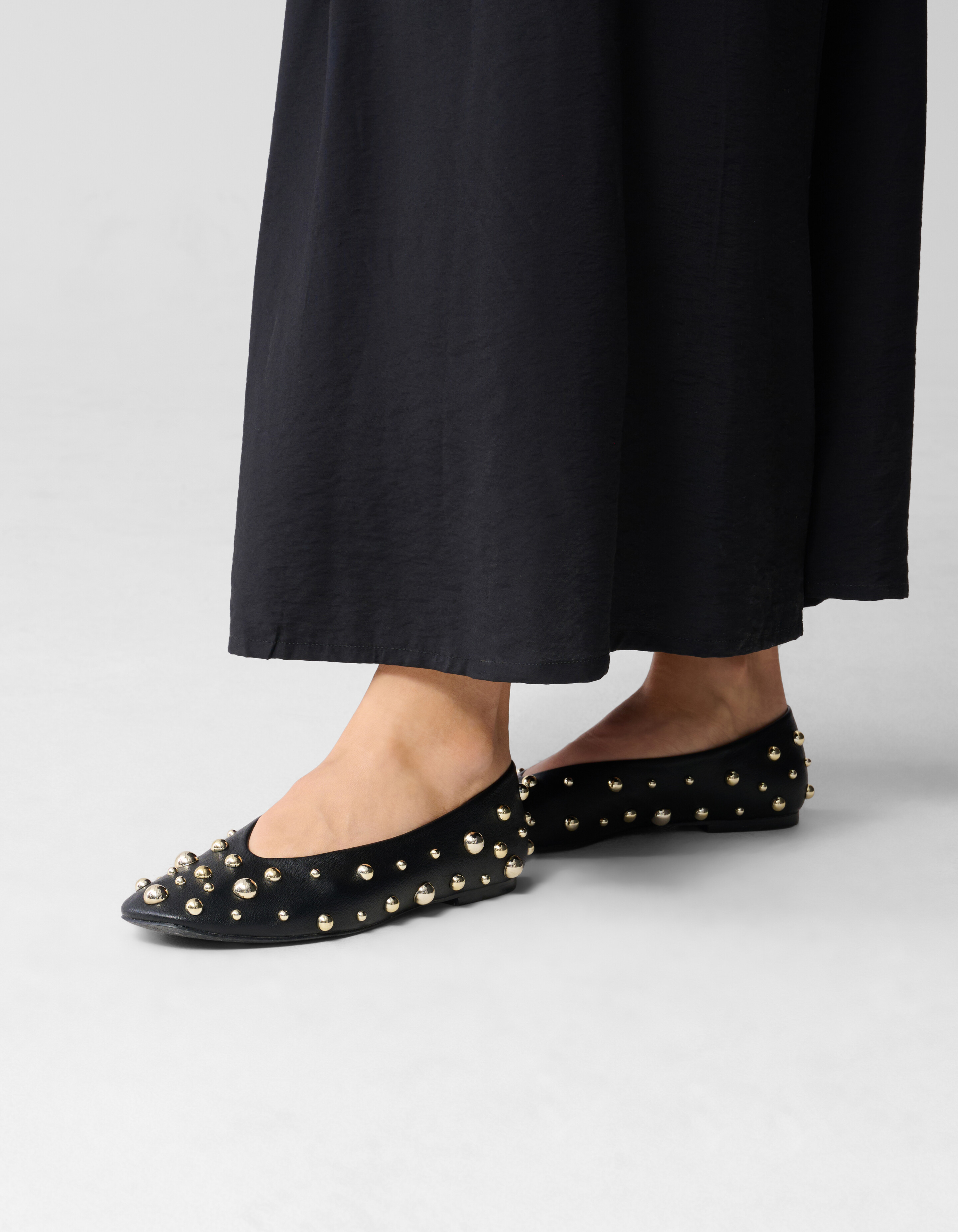 Studs Ballerina's Zwart SHOEBY SHOES