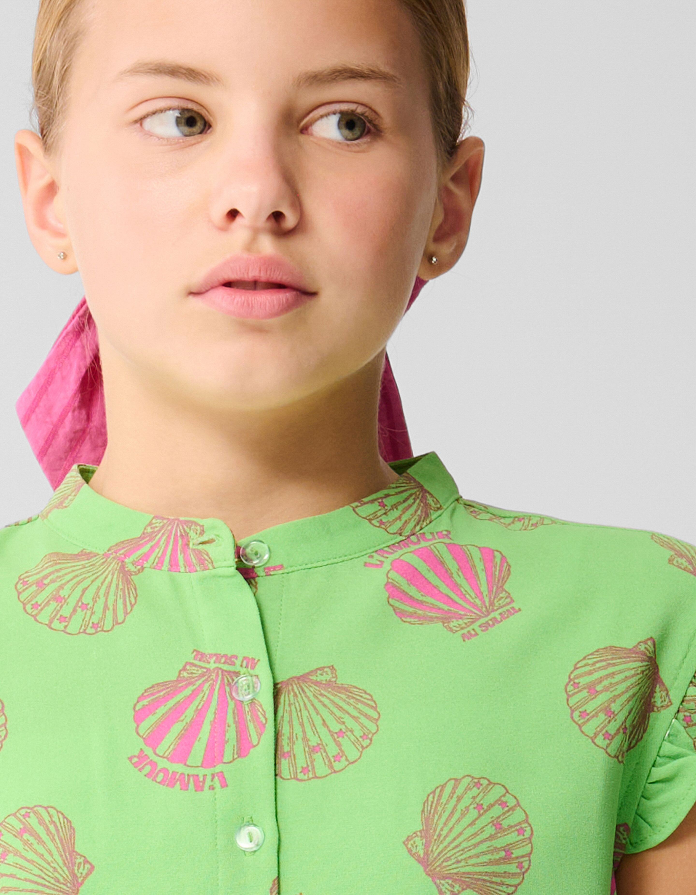 Schelpen Jumpsuit Groen SHOEBY GIRLS