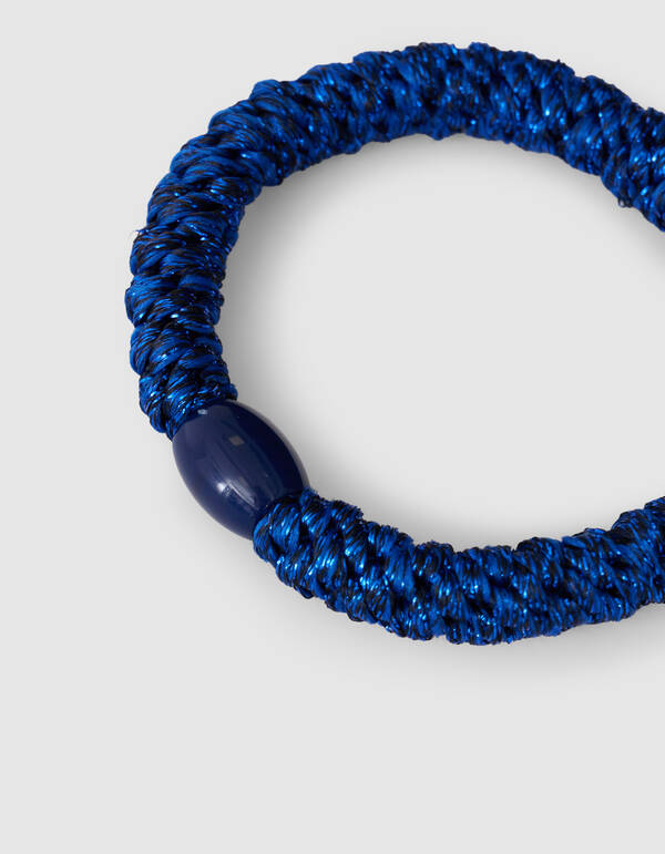 Lurex Haarelastiek Donkerblauw SHOEBY ACCESSOIRES