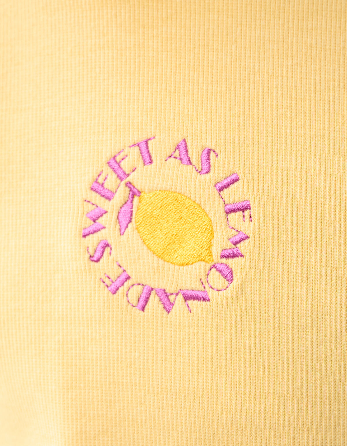 Lemon Crop Top Lichtgeel SHOEBY GIRLS