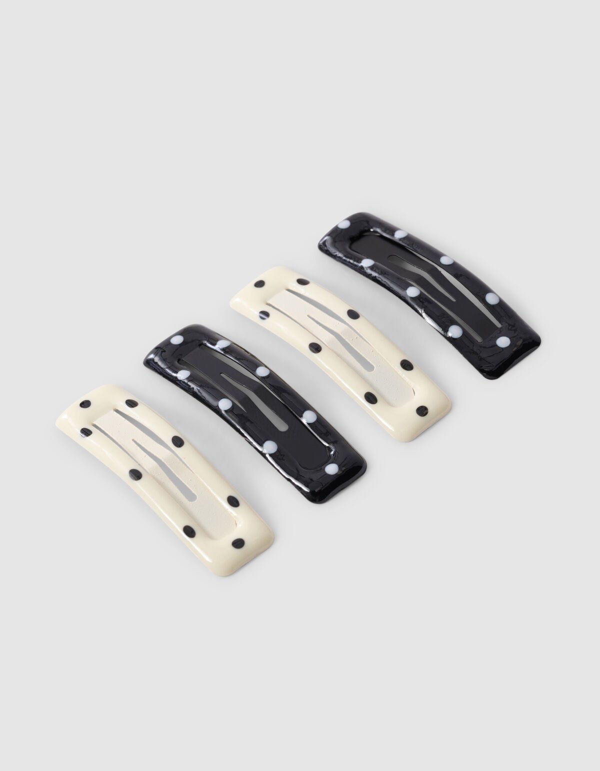 Stip Haarclips Zwart/Wit SHOEBY ACCESSOIRES