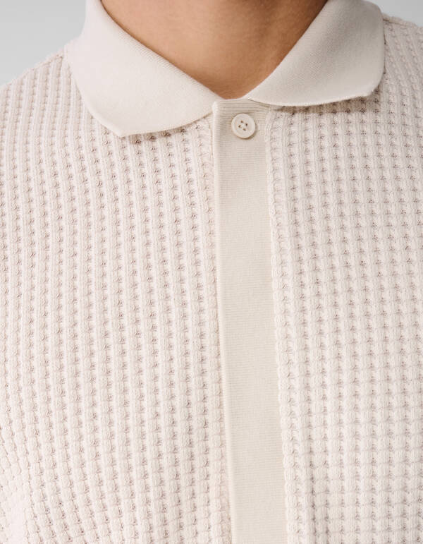 Heavy Waffle Polo Zand SHOEBY MEN