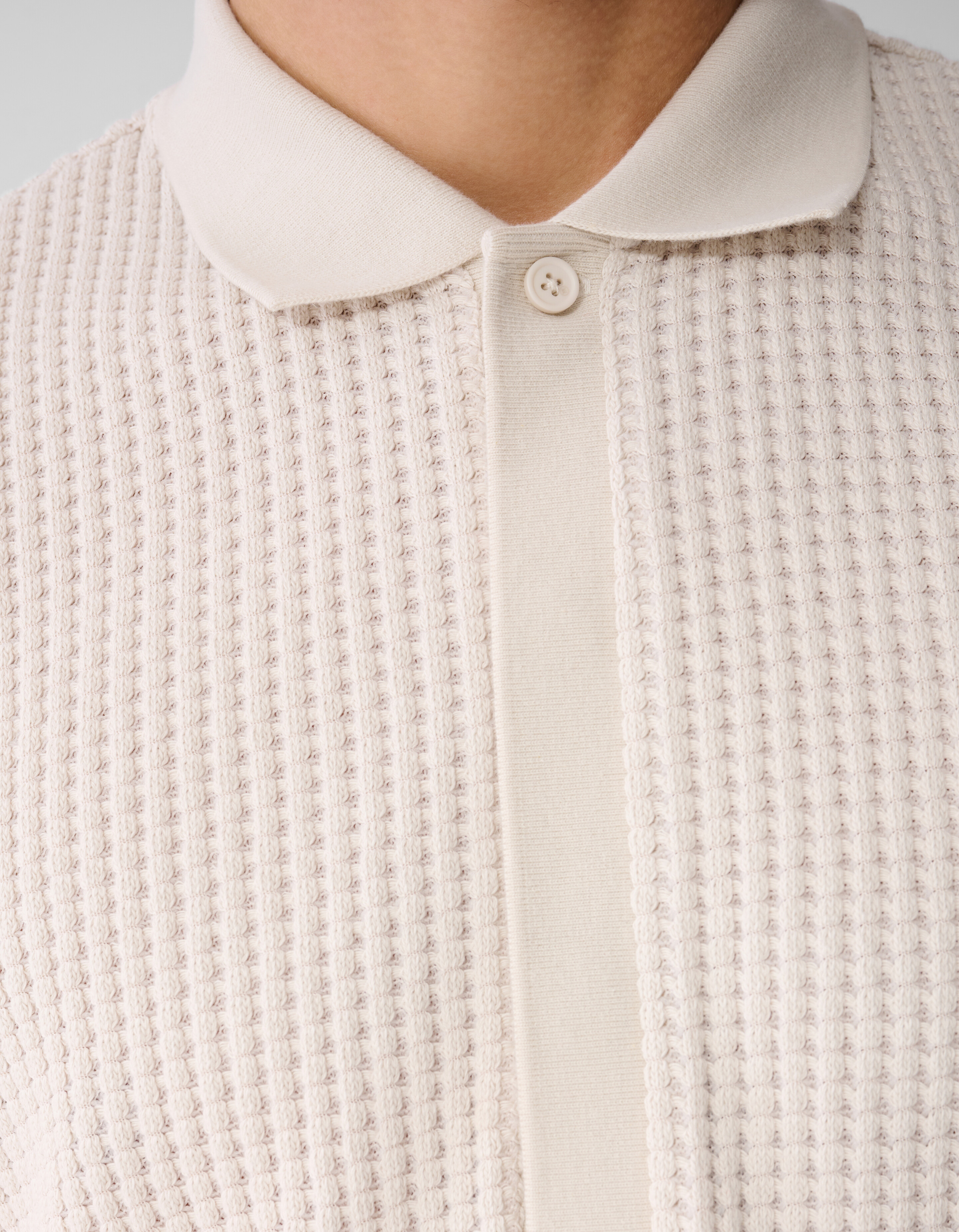 Heavy Waffle Polo Zand SHOEBY MEN