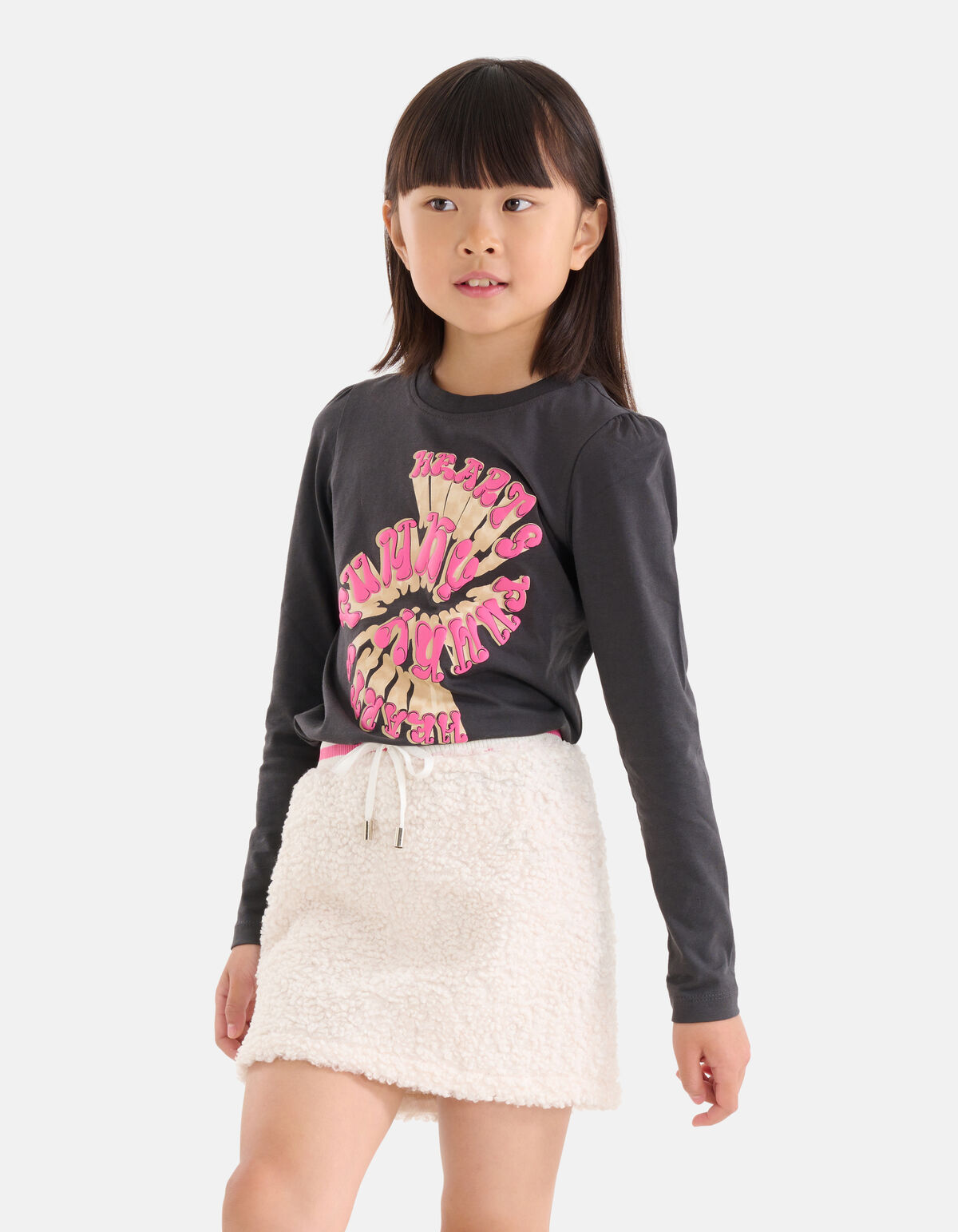 Artwork Longsleeve Donkergrijs SHOEBY GIRLS