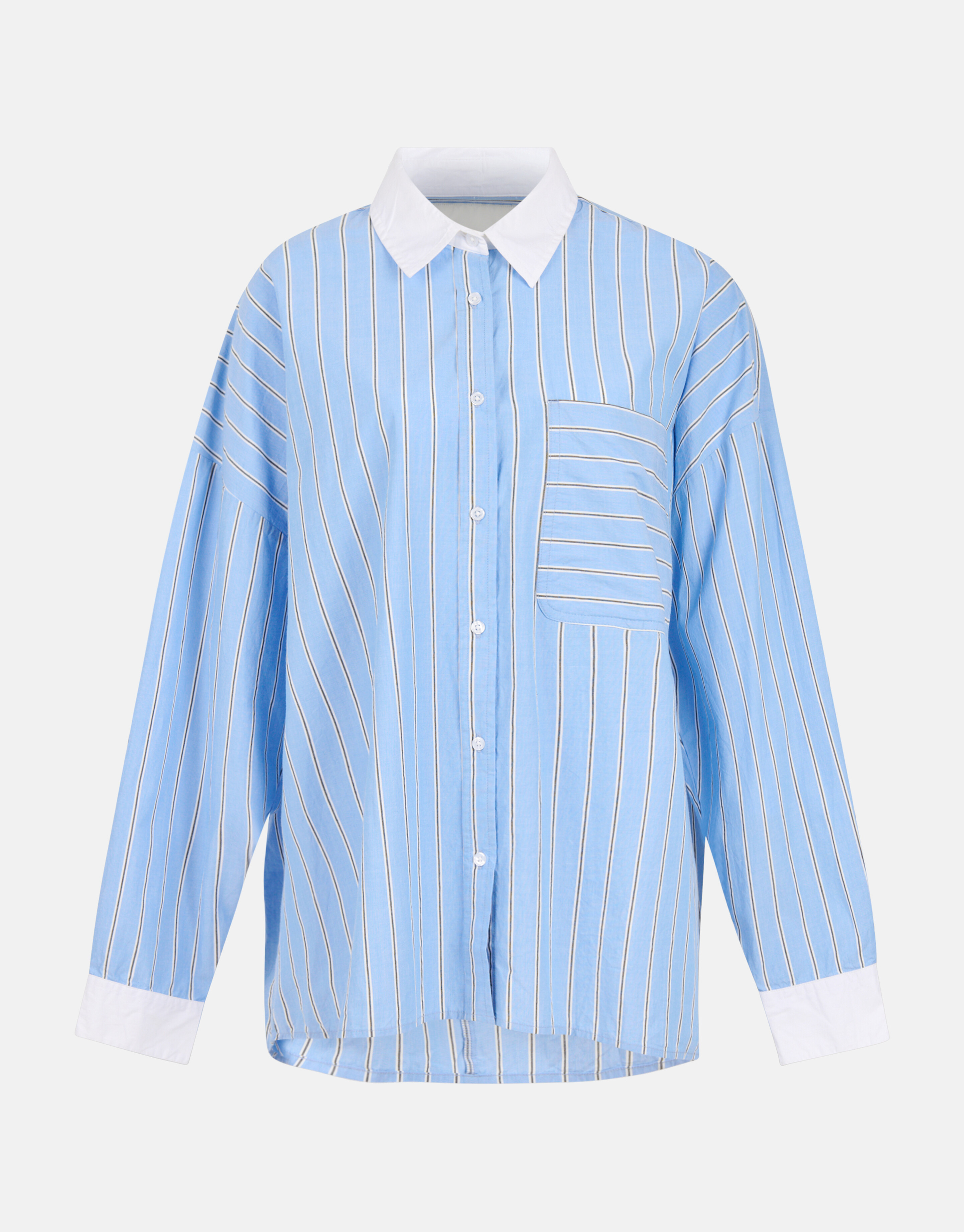 Pinstripe Blouse Lichtblauw By Lonneke SHOEBY WOMEN