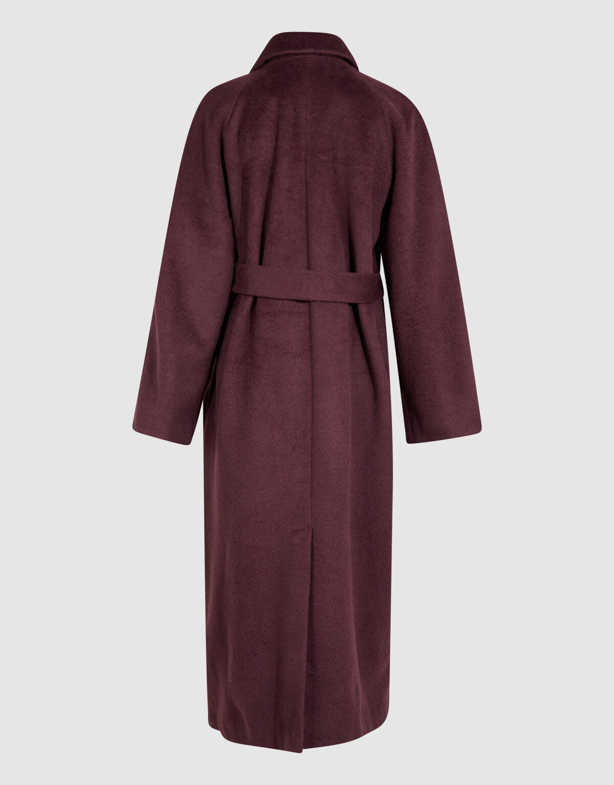 Lange Wollen Jas Donkerrood By Mieke SHOEBY WOMEN