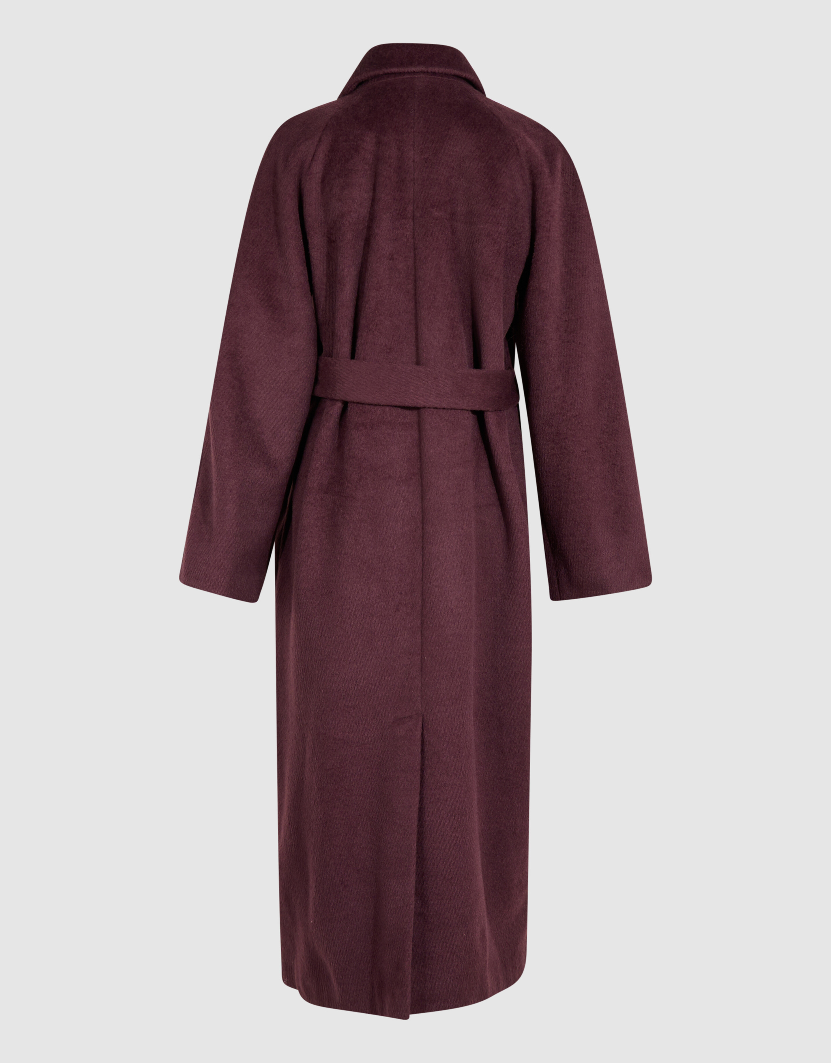 Lange Wollen Jas Donkerrood By Mieke SHOEBY WOMEN