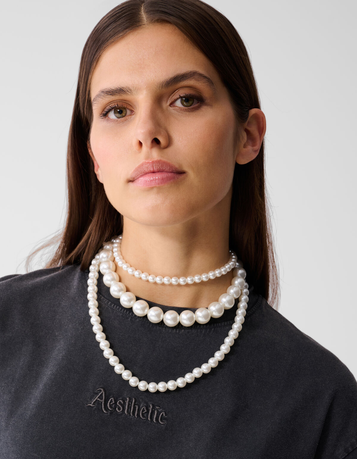 Parel Ketting Gebroken Wit SHOEBY ACCESSOIRES