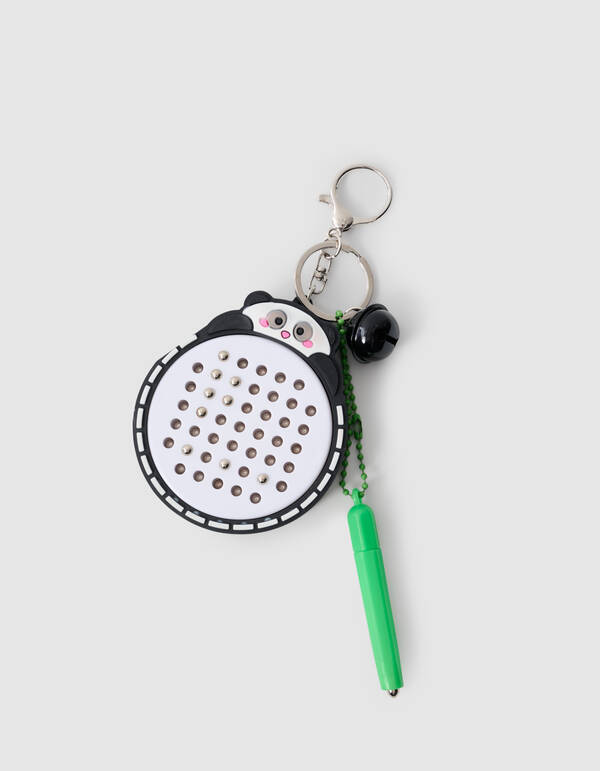 Panda Bal Sleutelhanger Zwart SHOEBY ACCESSOIRES