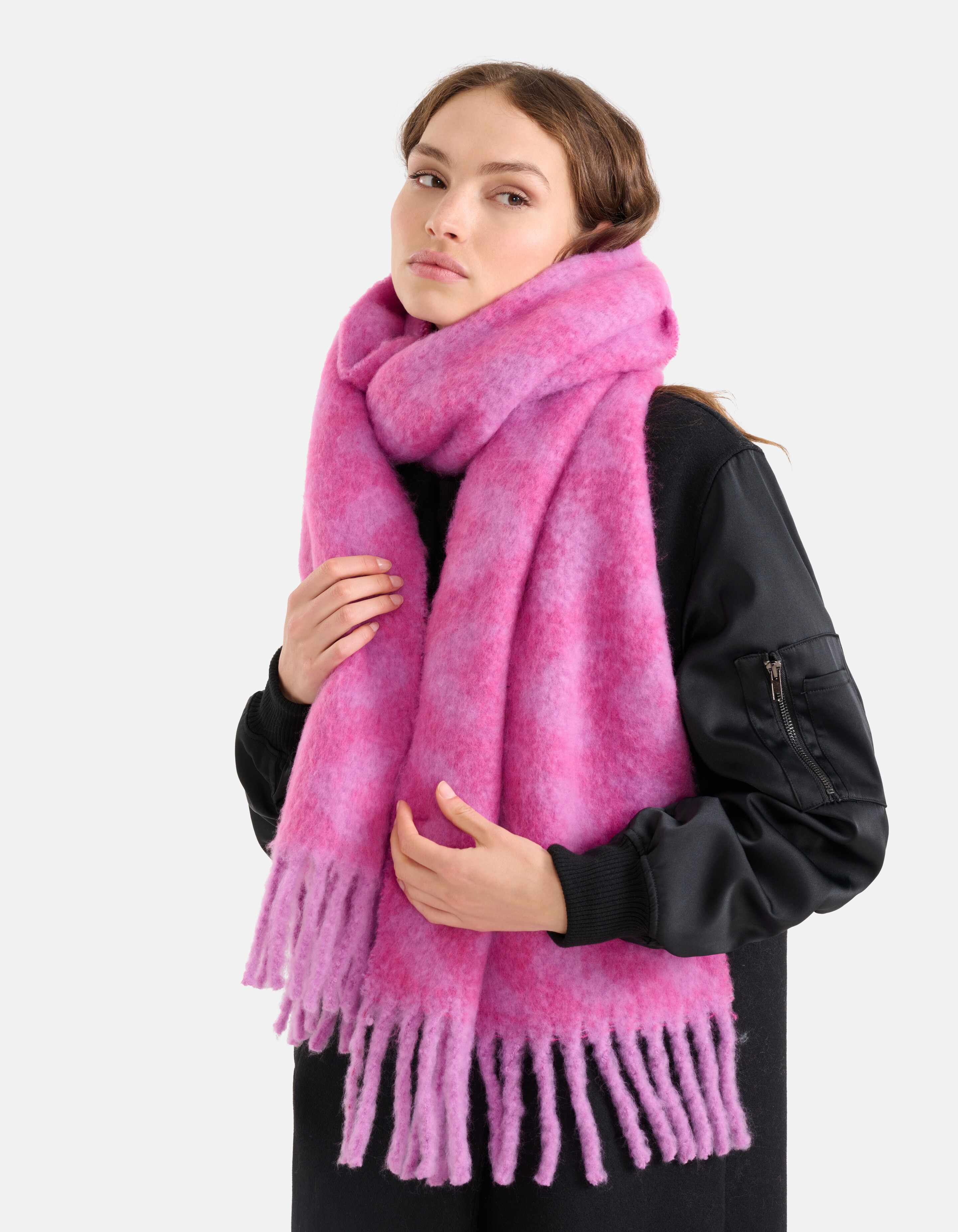 Gebreide Sjaal Roze SHOEBY ACCESSOIRES