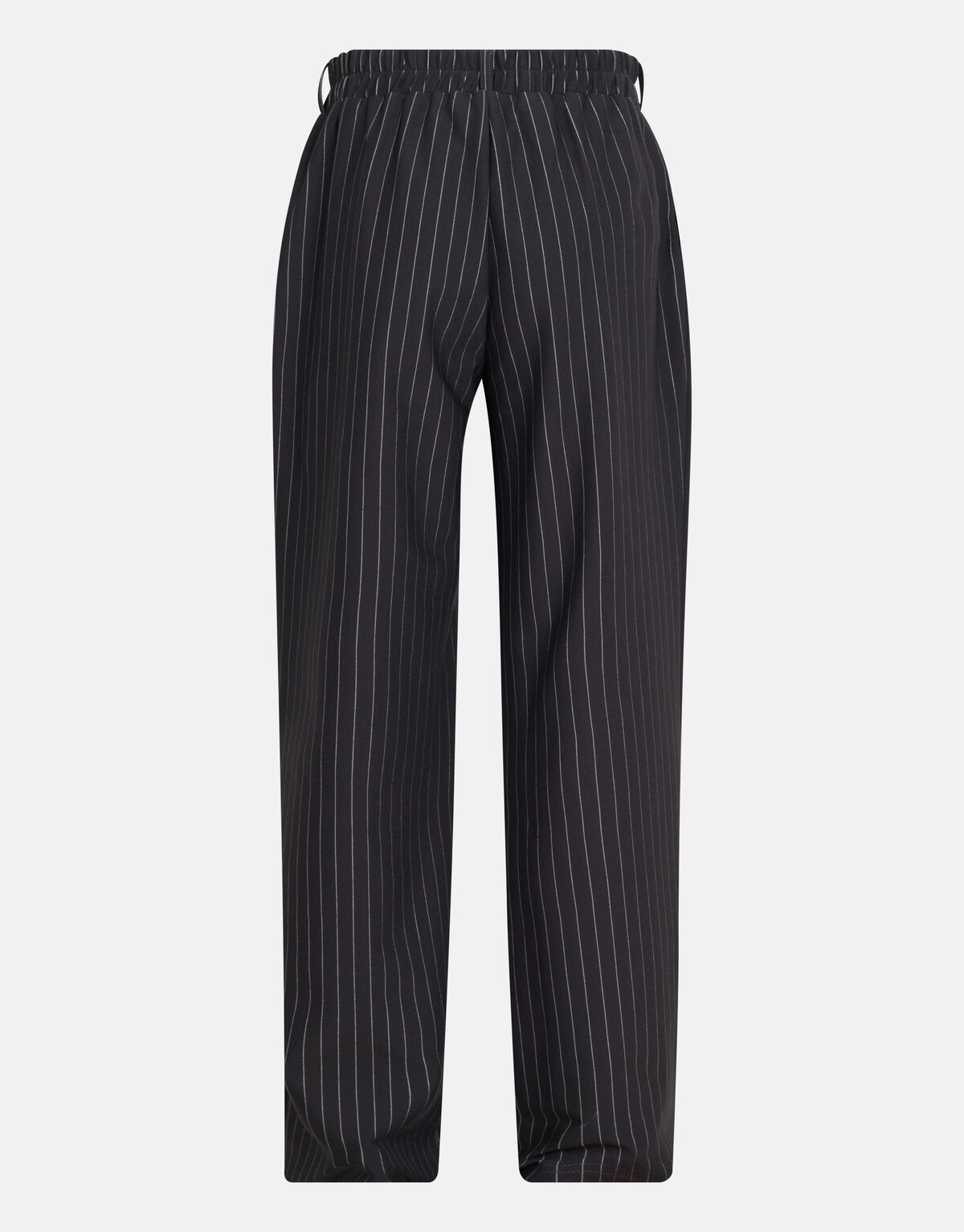 Pinstripe Wide Leg Broek Donkergrijs SHOEBY GIRLS