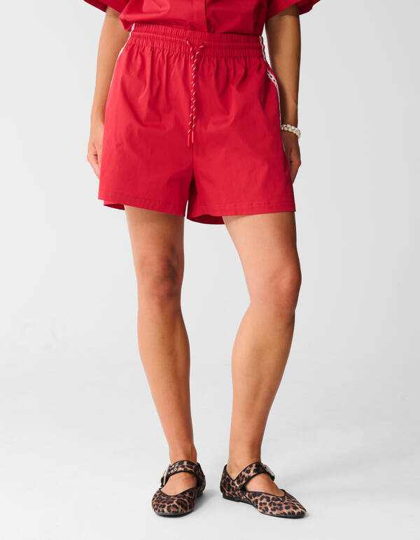 Sporty Tape Short Rood SHOEBY WOMEN