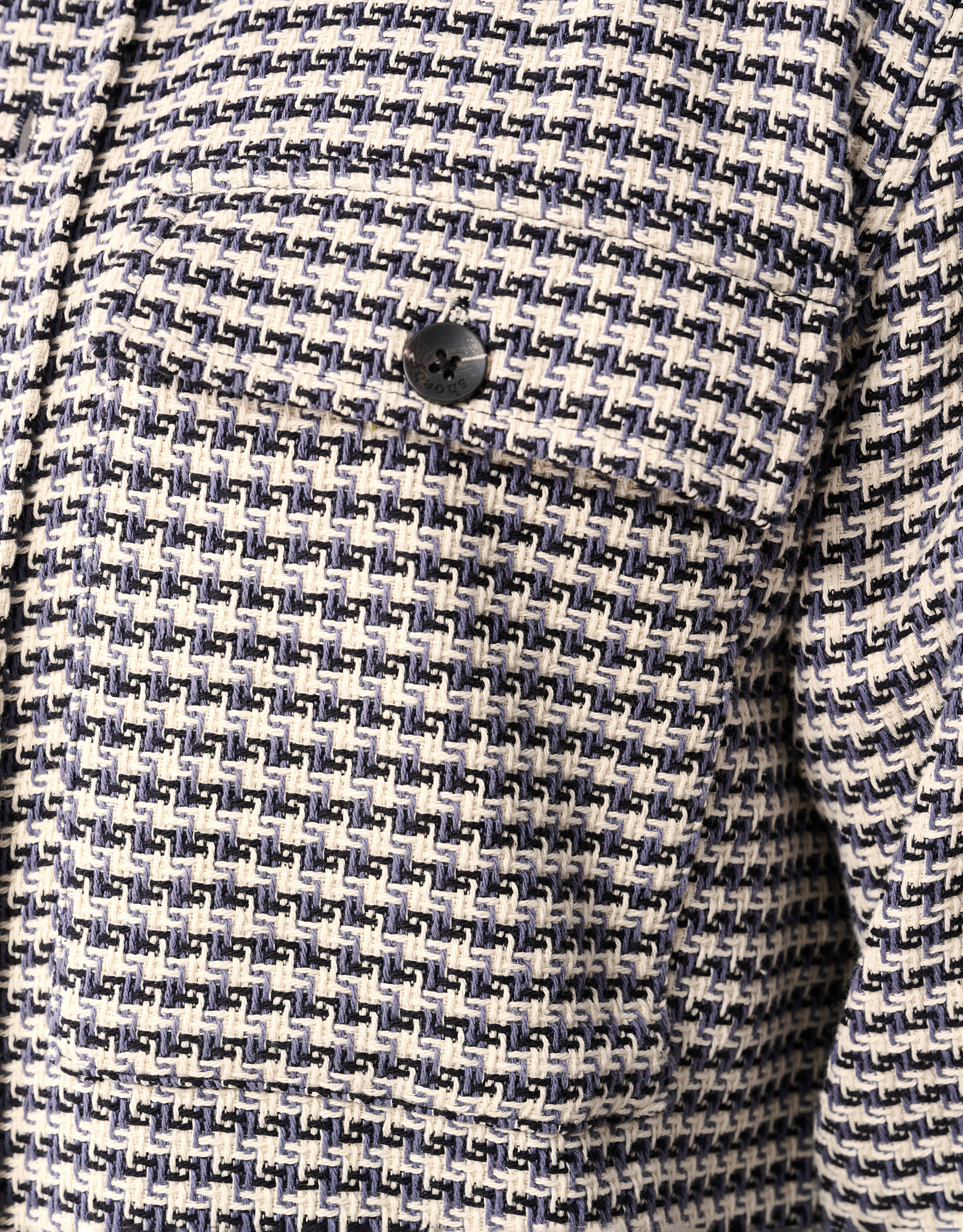 Pied De Poule Overshirt Zand SHOEBY MEN