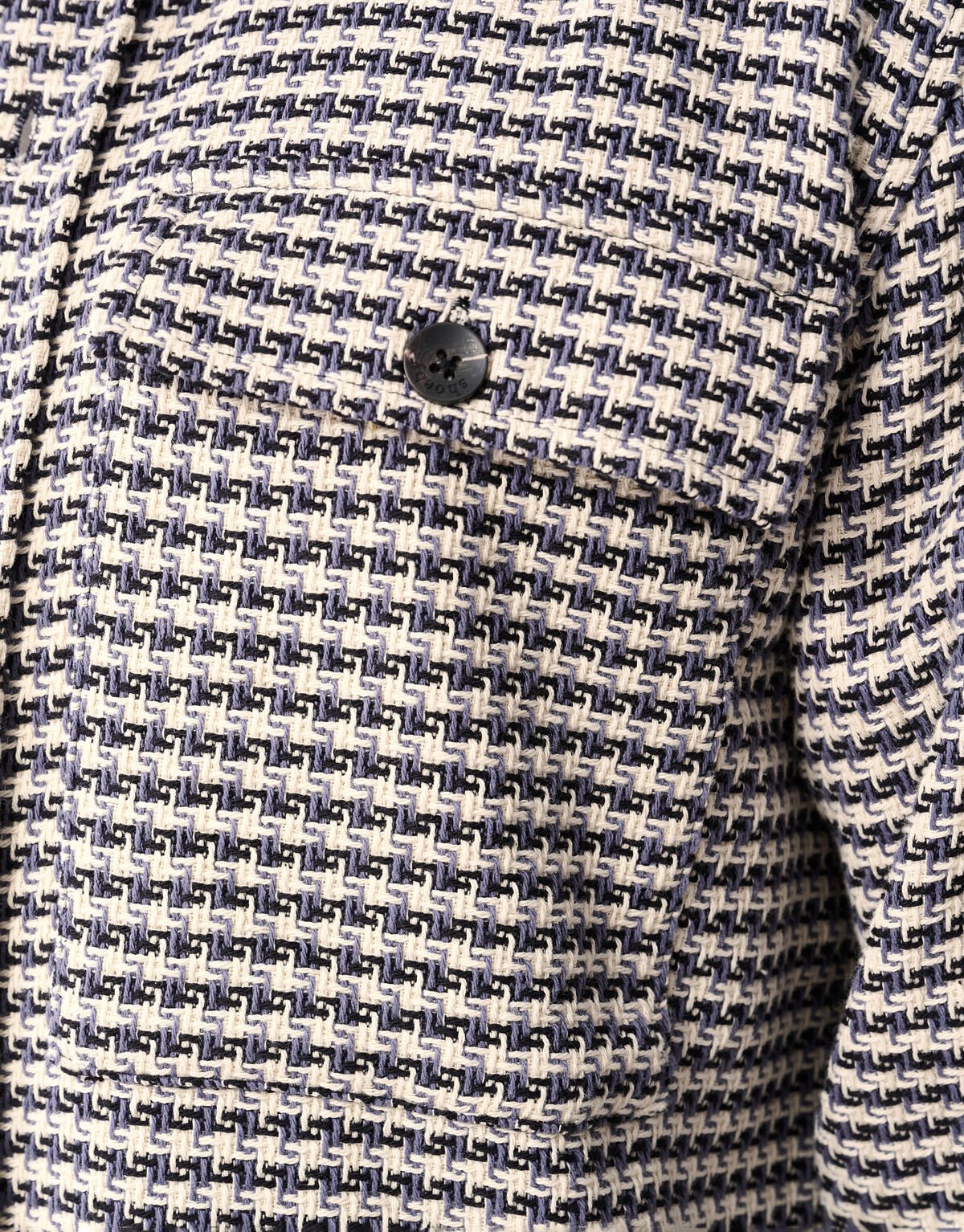 Pied De Poule Overshirt Zand SHOEBY MEN