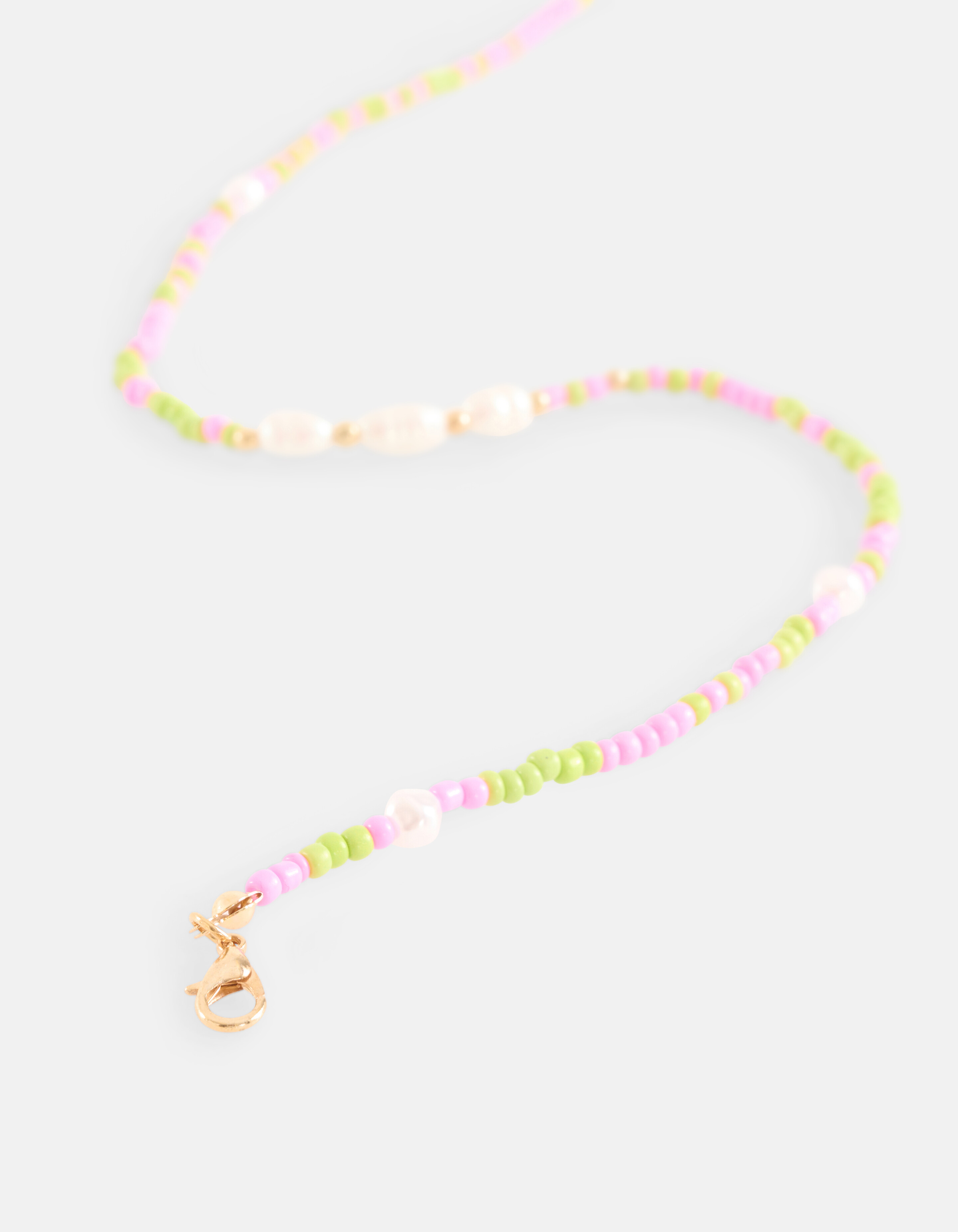 Gekleurde Parel Ketting Roze SHOEBY ACCESSOIRES