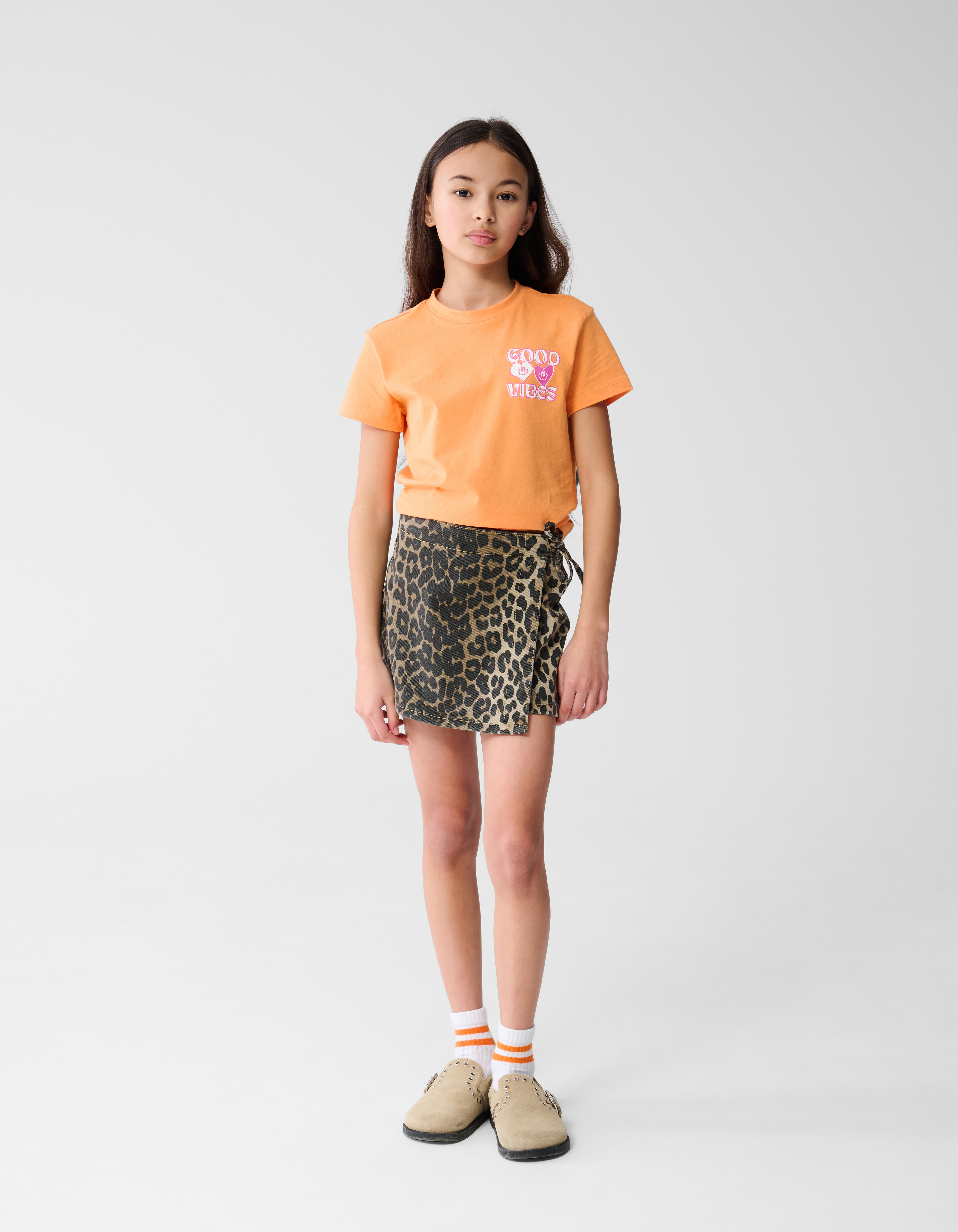 Good Vibes T-shirt Oranje SHOEBY GIRLS