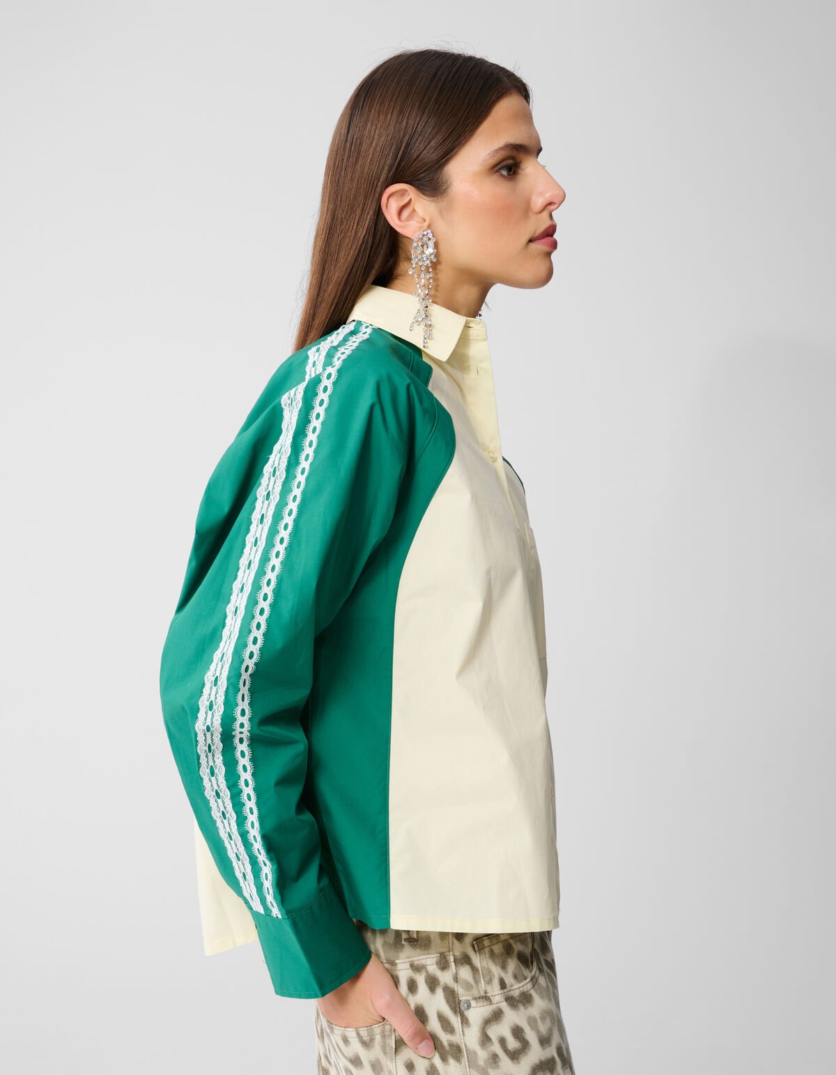 Kanten Blouse Lichtgeel SHOEBY WOMEN